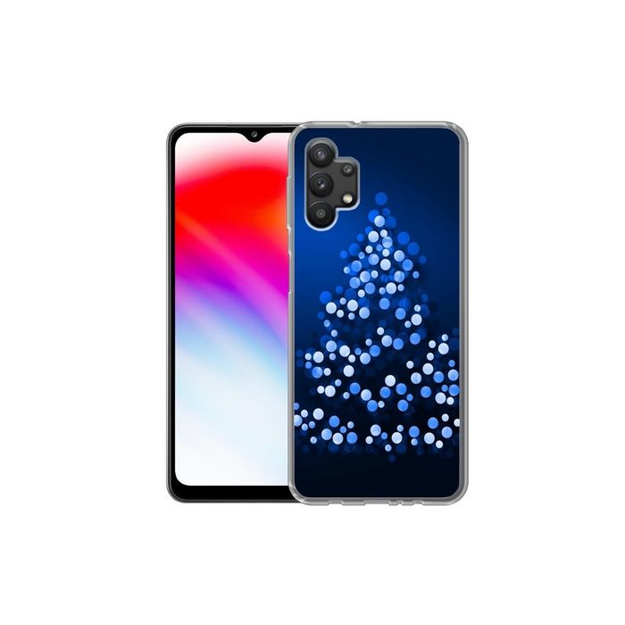MuchoWow Handyhülle Ein abstrakt beleuchteter Weihnachtsbaum Handyhülle Samsung Galaxy A32 5G Smartphone-Bumper Print Handy UK10183