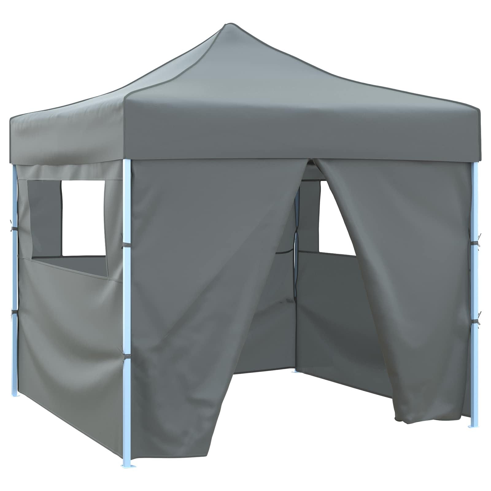 vidaXL Partyzelt Party-Zelt 291 x 291 x 315 cm Anthrazit Oxford-Stoff