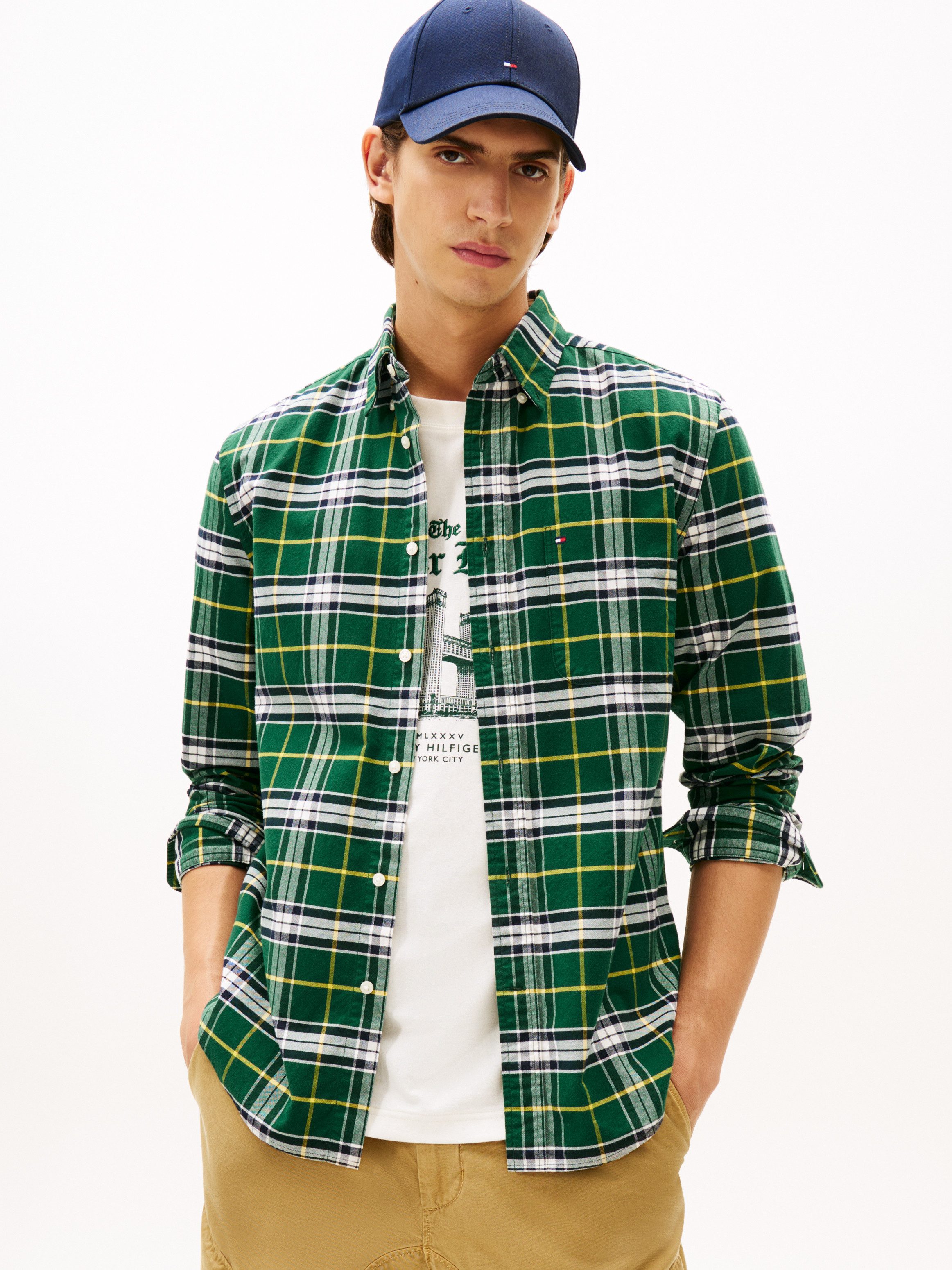 Tommy Hilfiger Langarmhemd BRUSHED OXFORD CHECK günstig online kaufen