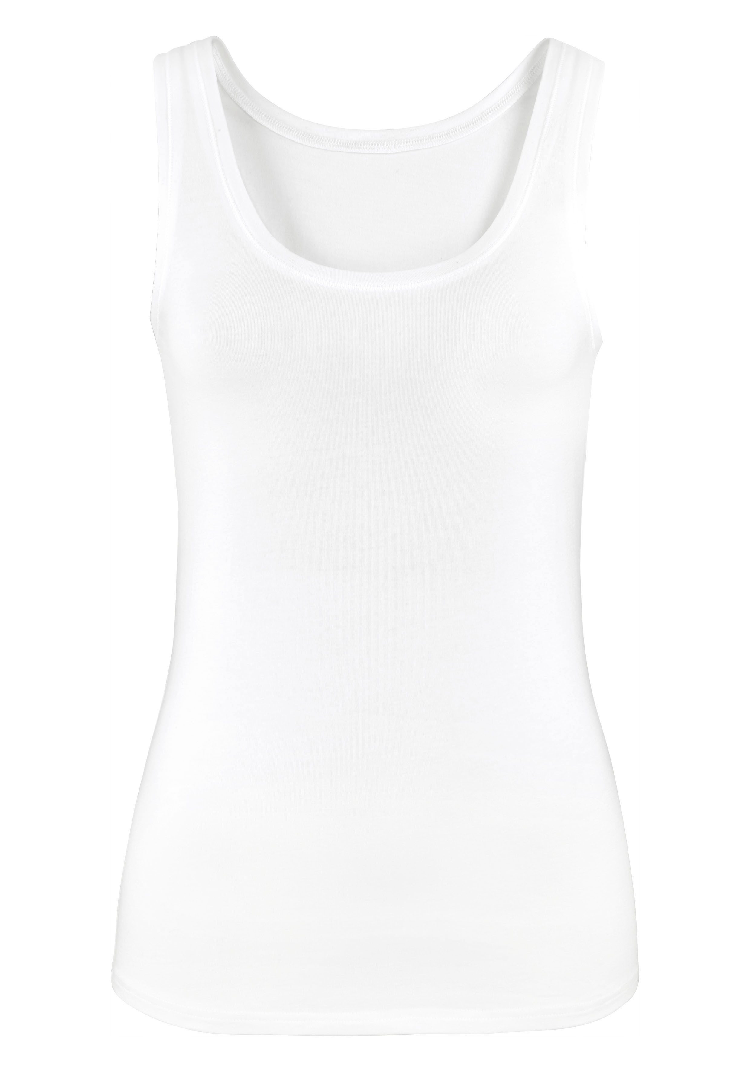 Vivance by Lascana Tanktop (2er-Pack) aus elastischer Baumwoll-Qualität – Bild 5 von 5