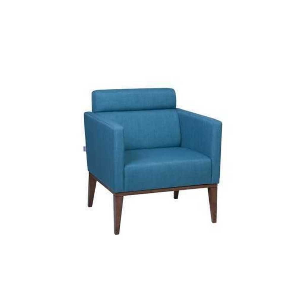 Blauer Made Luxus Wohnzimmer 1x (1-St., 1-Sitzer Clubsessel Relaxsessel Couch Europa Polster JVmoebel Sessel Sessel), in