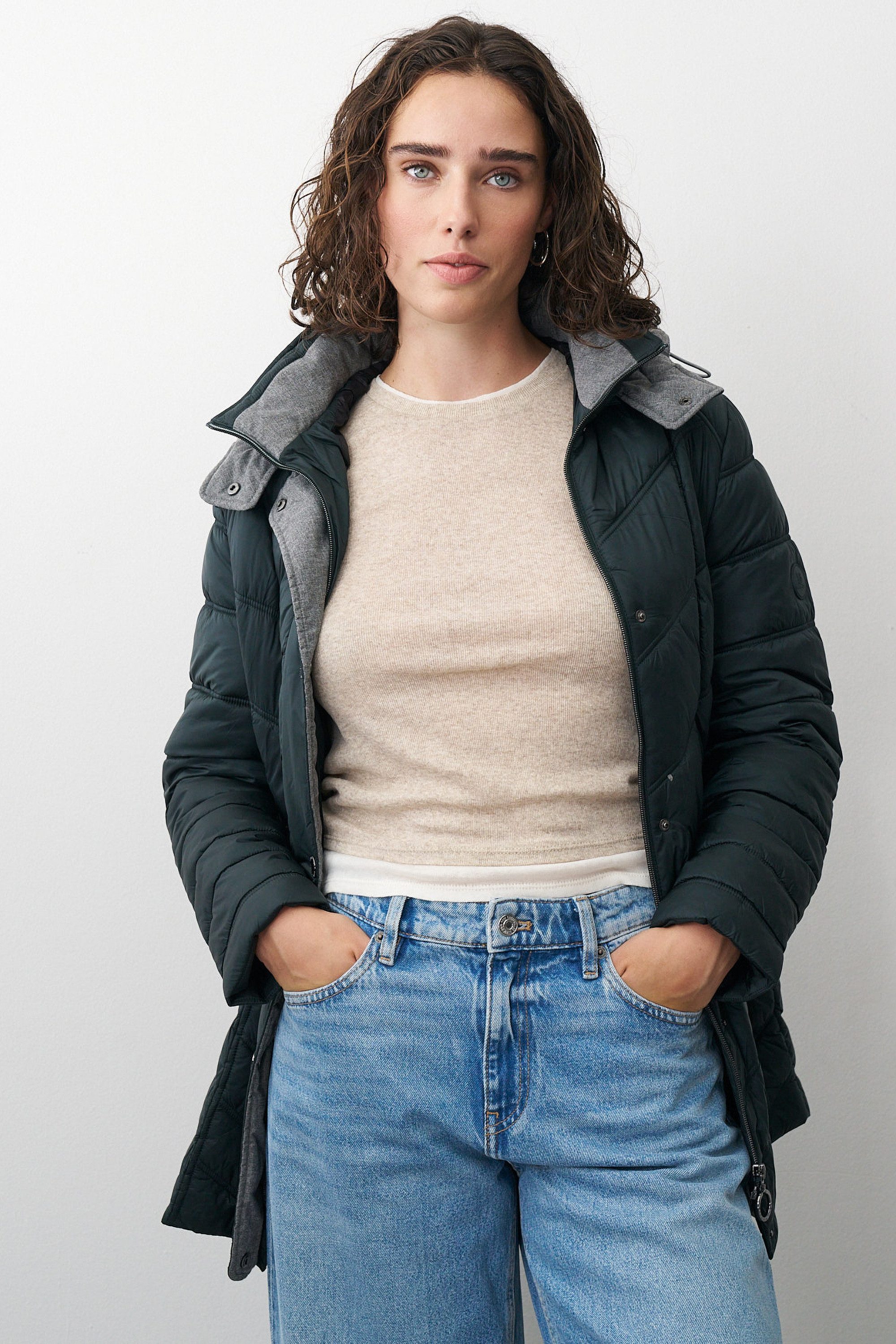 Barbara Lebek Steppjacke wattierte Herbstjacke oder Damenjacke mit Steppmuster