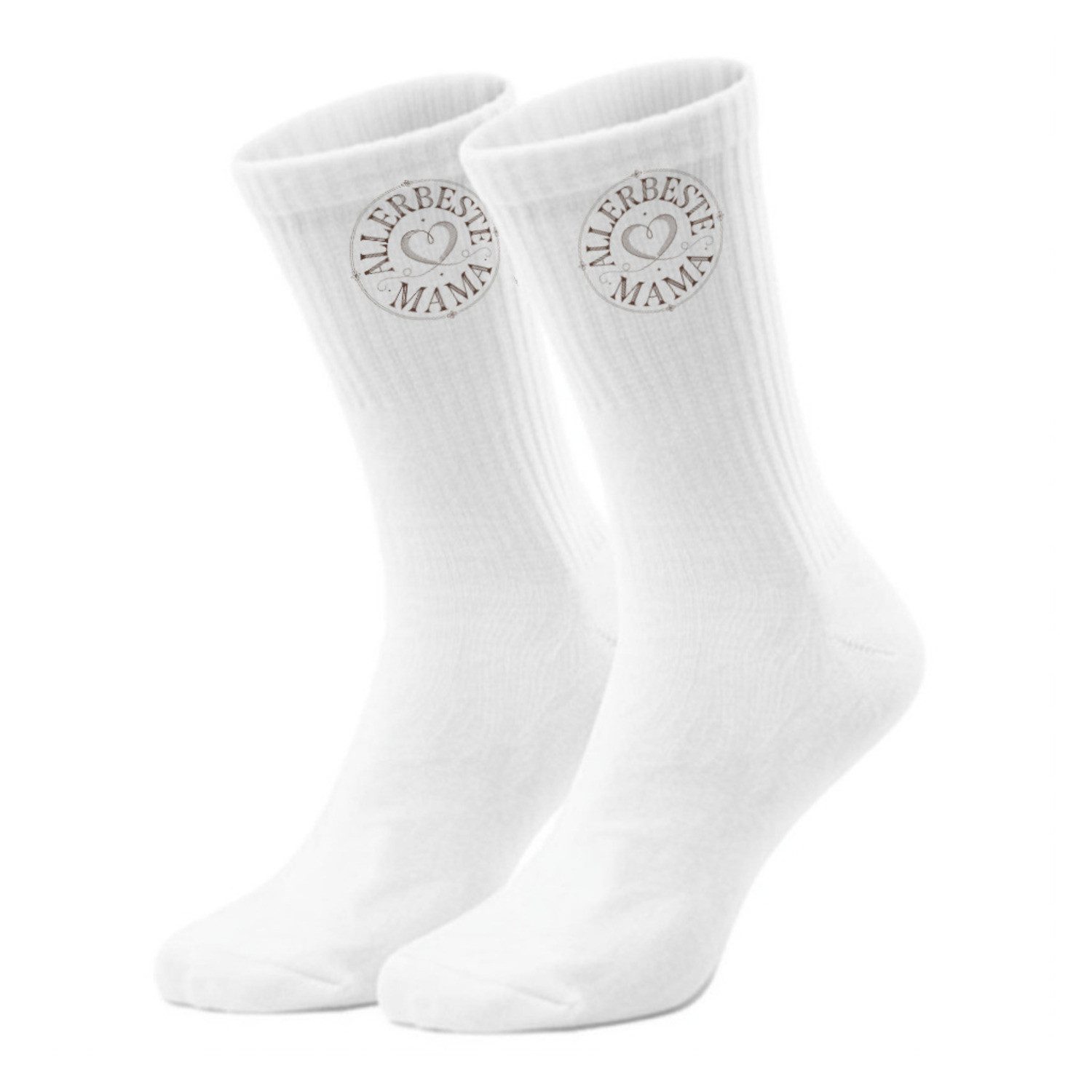 speecheese Freizeitsocken Für die Beste Mama Herz Socken in 42-46 für Muttertag
