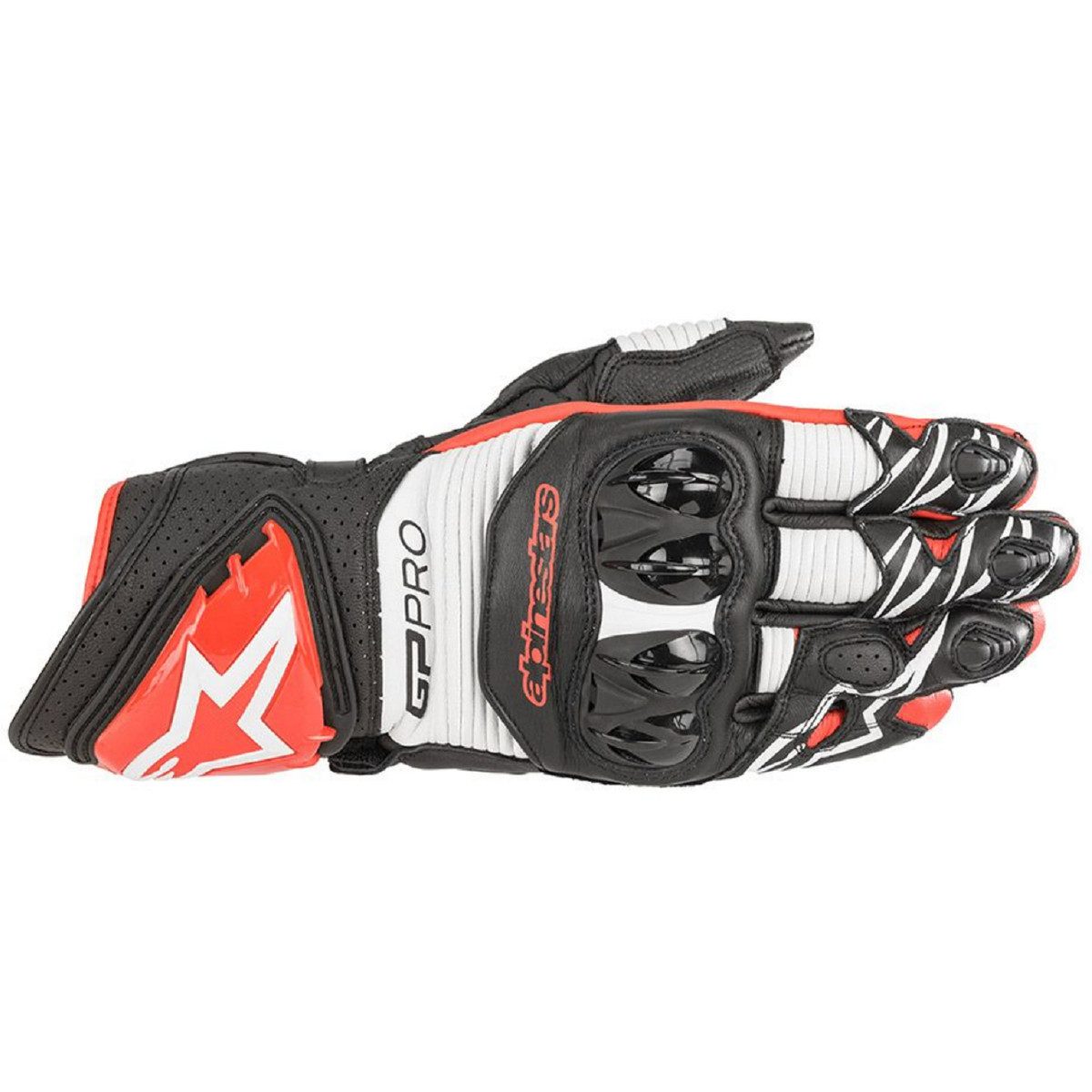 Motorradhandschuhe Alpinestars GP PRO R3 Handschuhe schwarz / weiß / hellrot