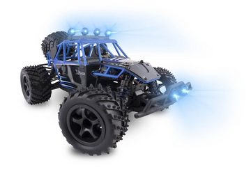 Overmax RC-Auto X-Flash RC Buggy 45 km/h, 1:18, 2 Akkus, Allrad, 100m, LED Licht (Komplettset), Buggy-Design