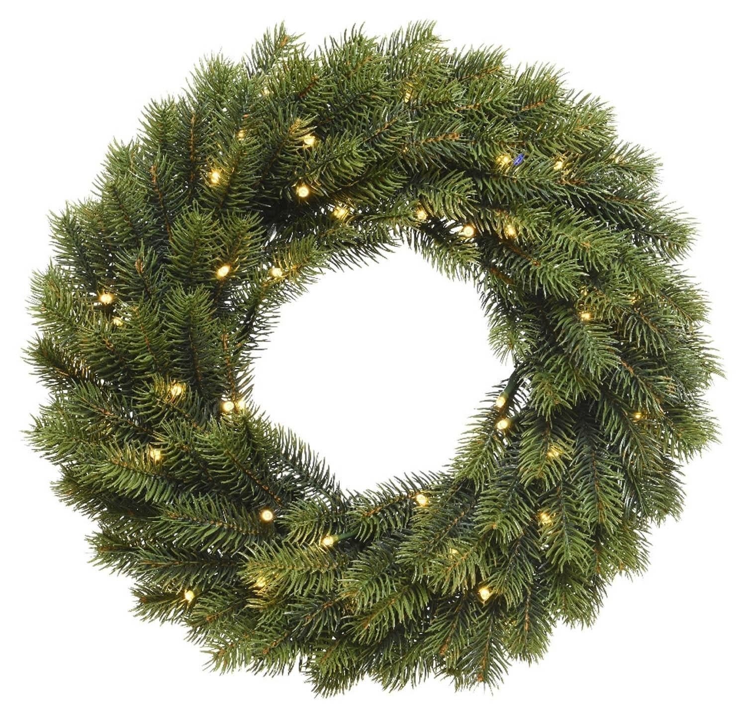 Kaemingk LED Dekoobjekt WINNI, LED-Tannenkranz, Ø 40 cm, LED fest integriert