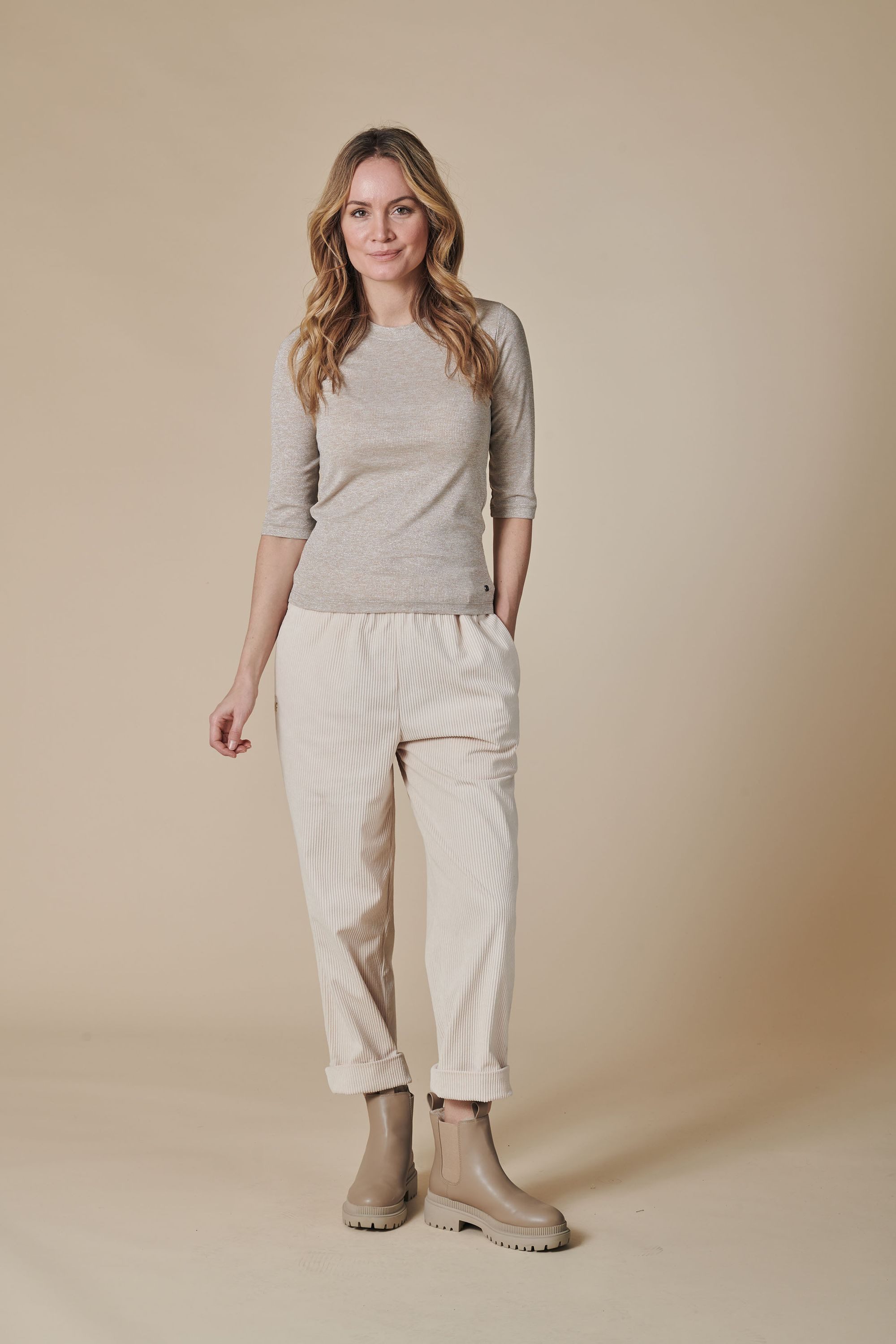 Zhrill T-Shirt T-Shirt ZHANYON Beige (0-tlg) günstig online kaufen