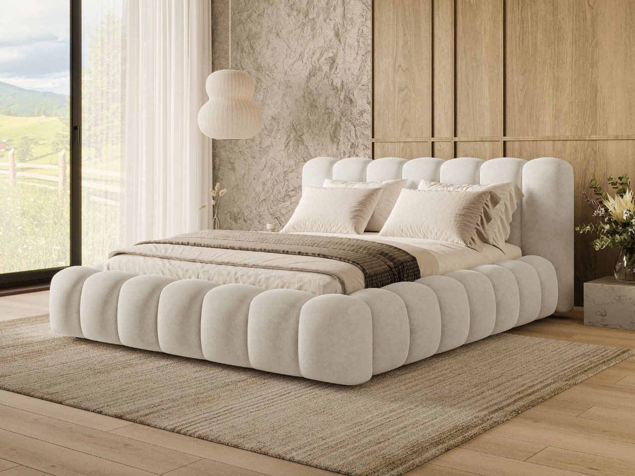 GrainGold Polsterbett Averia (Set, Polsterbett, Lattenrost, Bettkasten), mit Bettkasten, mit Lattenrost, Modern Stil