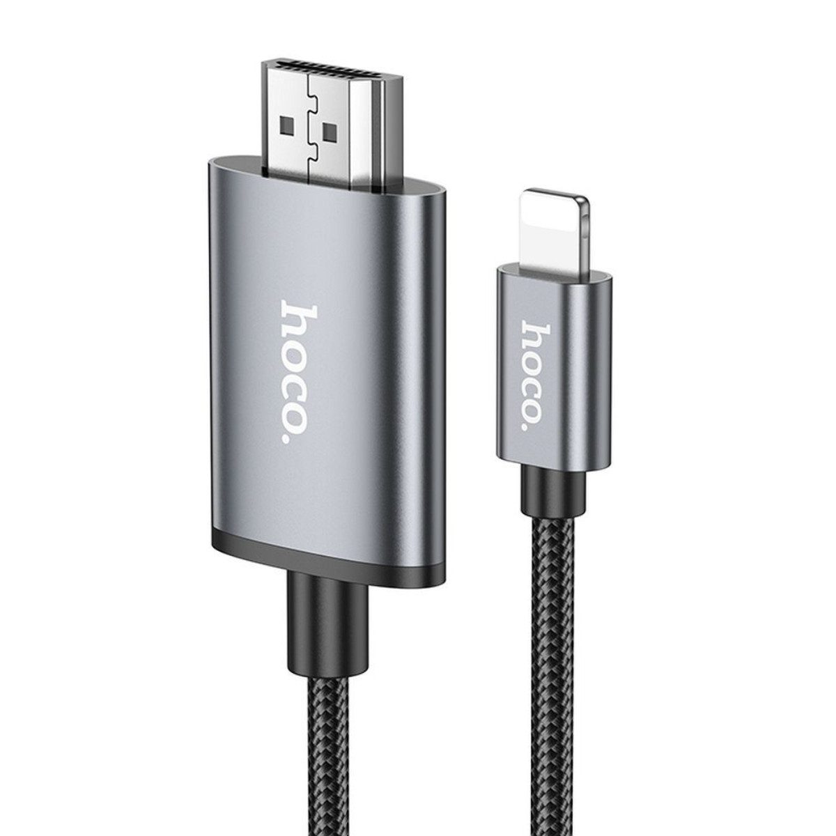 hoco. UA27 HDMI-Kabel, HDMI, kompatibel mit iPhone Anschluss, (200 cm), Full HD 1080p Videoübertragung auf HDMI Displays