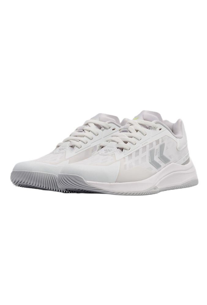 hummel Hallen-Indoorschuhe HB Topflight Pro (Handball) weiss/grau Herren Badmintonschuh