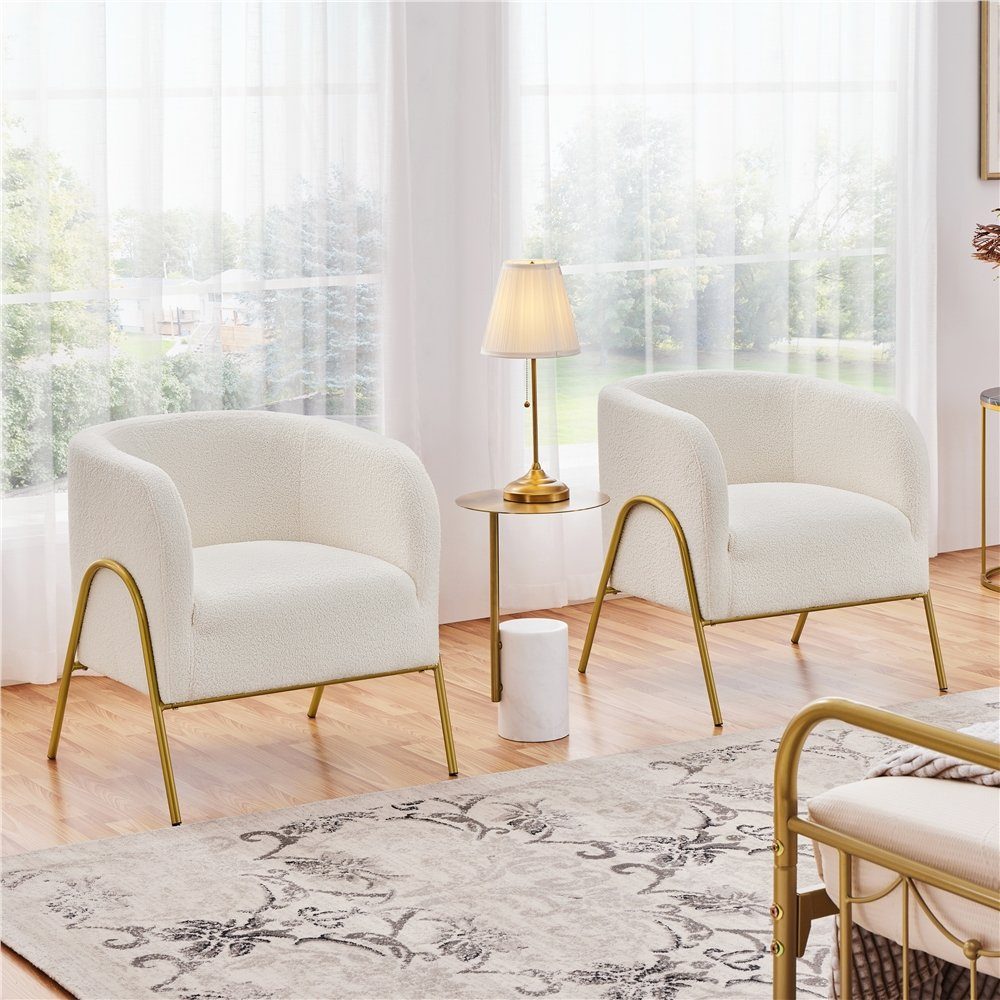 Yaheetech Ohrensessel, Loungesessel Polstersessel Clubsessel mit V-förmigen günstig online kaufen