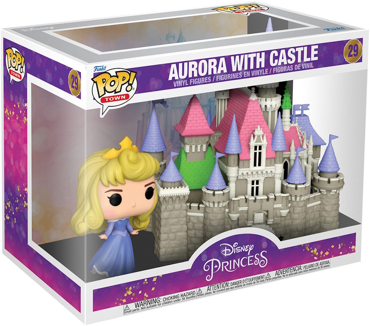 Funko Spielfigur Princess - Aurora with Castle 29 Pop! Town Figur