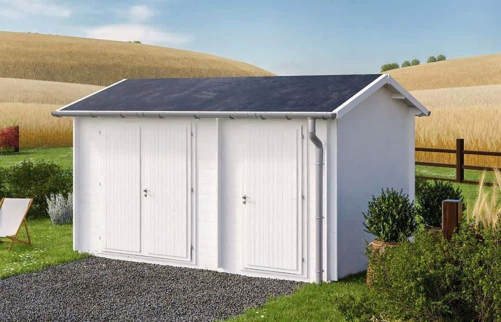 Polhus Gerätehaus »Polhus Gerätehaus mit Boden aus FichtenHolz Tuva