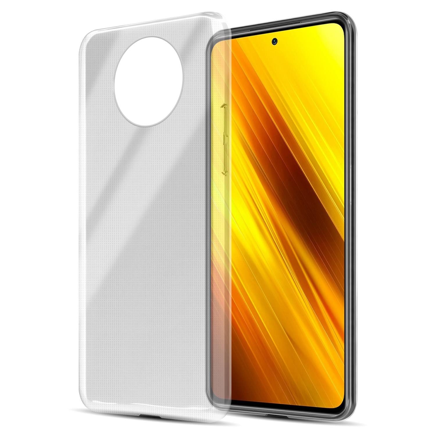 Cadorabo Handyhülle für Xiaomi POCO X3 NFC Hülle Xiaomi POCO X3 NFC, Hülle TPU Silikon Handy Schutzhülle Slim Transparent Case Cover