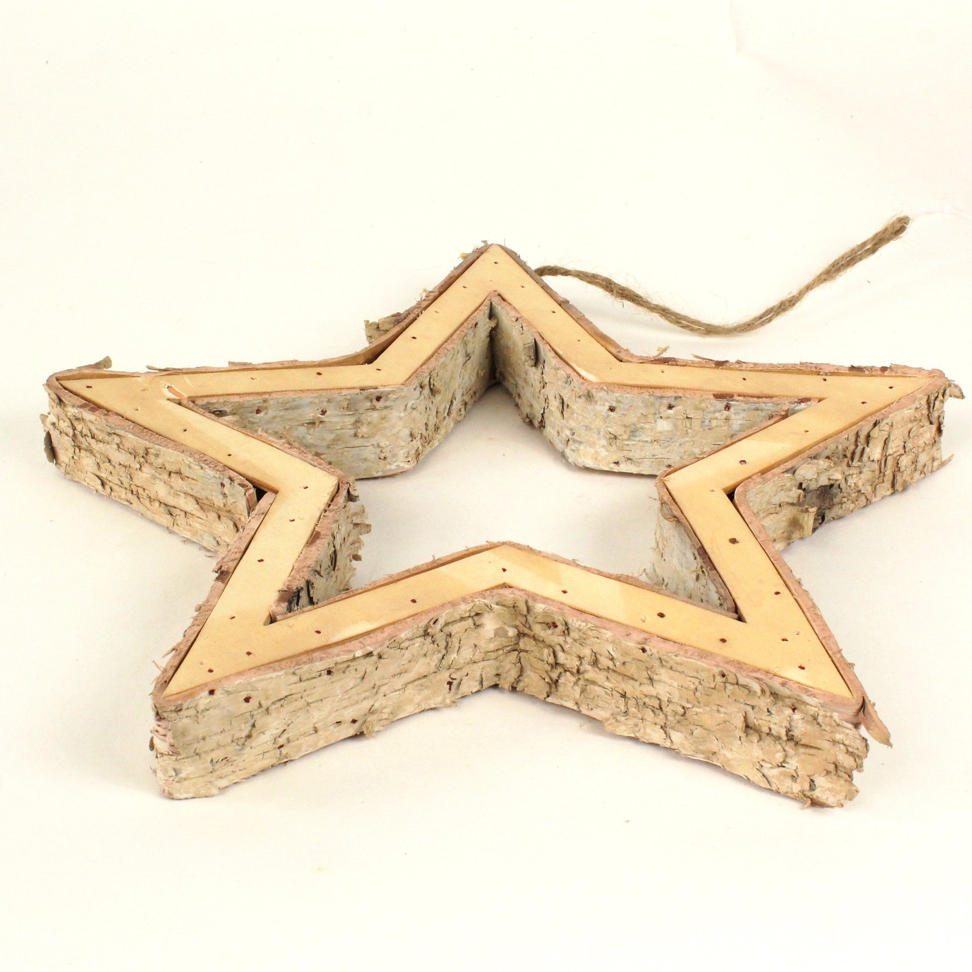 Lucht Dekofigur Stern zum Hängen 26,5 cm Birkenholz von Lucht