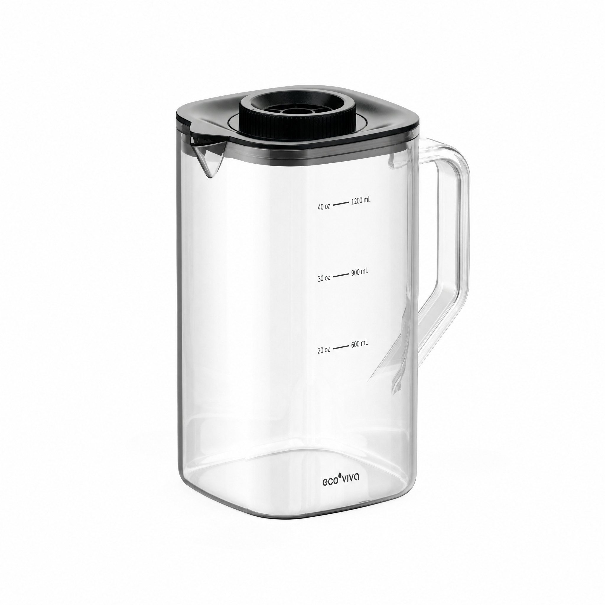 Ecoviva Wasserfilter MATE5 Glas-Teekanne, Zubehör für MATE5 Auftisch UV Umkehrosmoseanlage