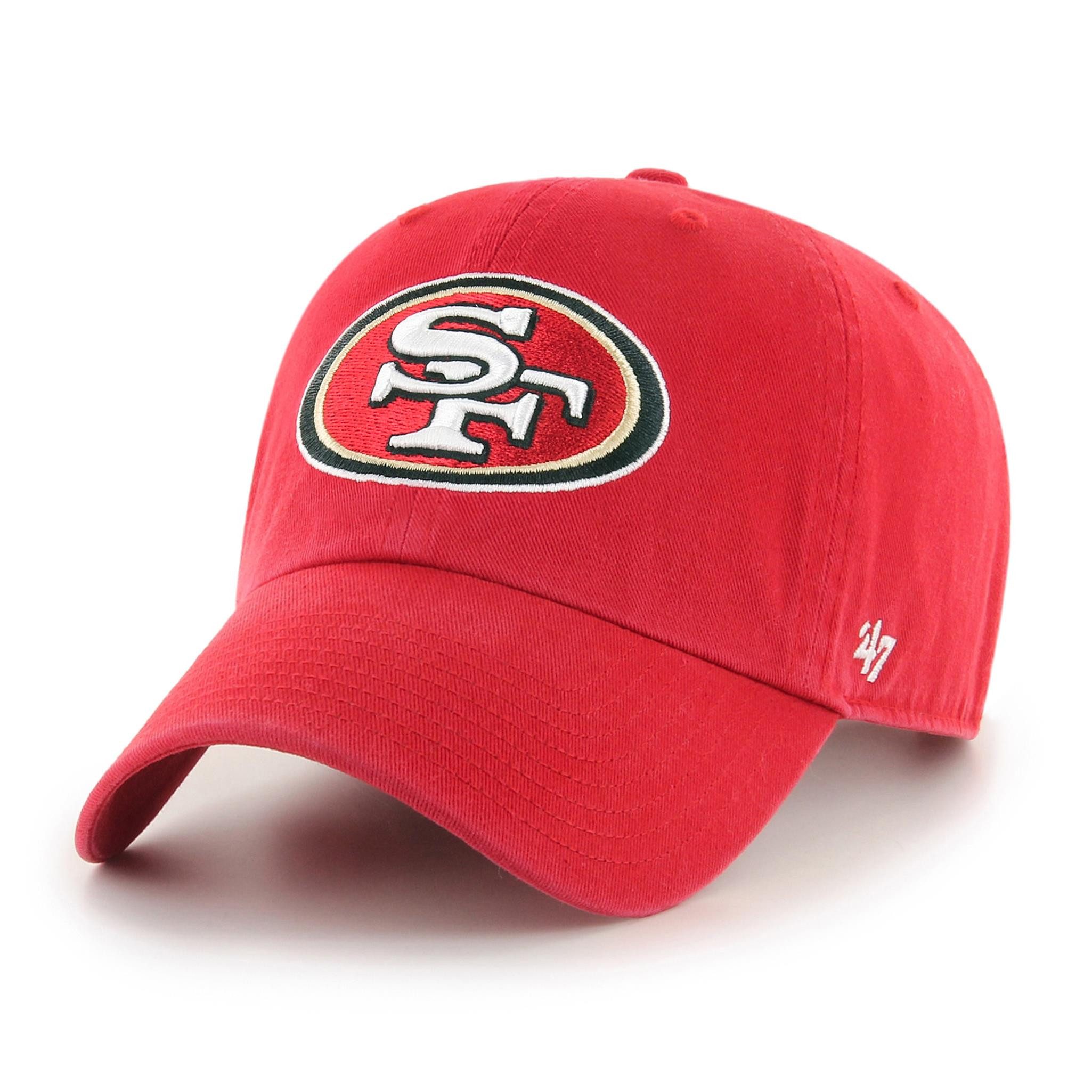 '47 Brand Baseball Cap '47 Brand Cap NFL '47 CLEAN UP San Francisco 49ers Red (Basecap, Basecap, Clean Up Cap) Used-Look (Garment Wash)