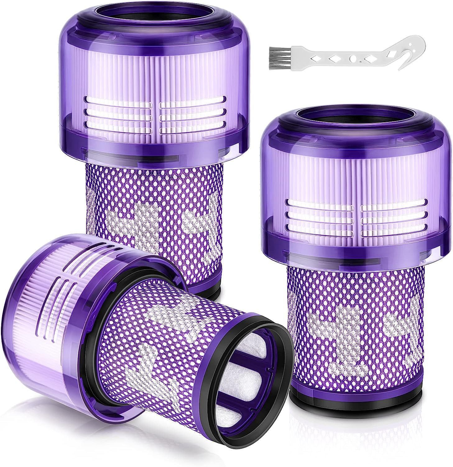 FELIXLEO Saugfilter Filter für Dyson V12 Detect Slim Absolute Zubehö Ersatzfilter (6 St)