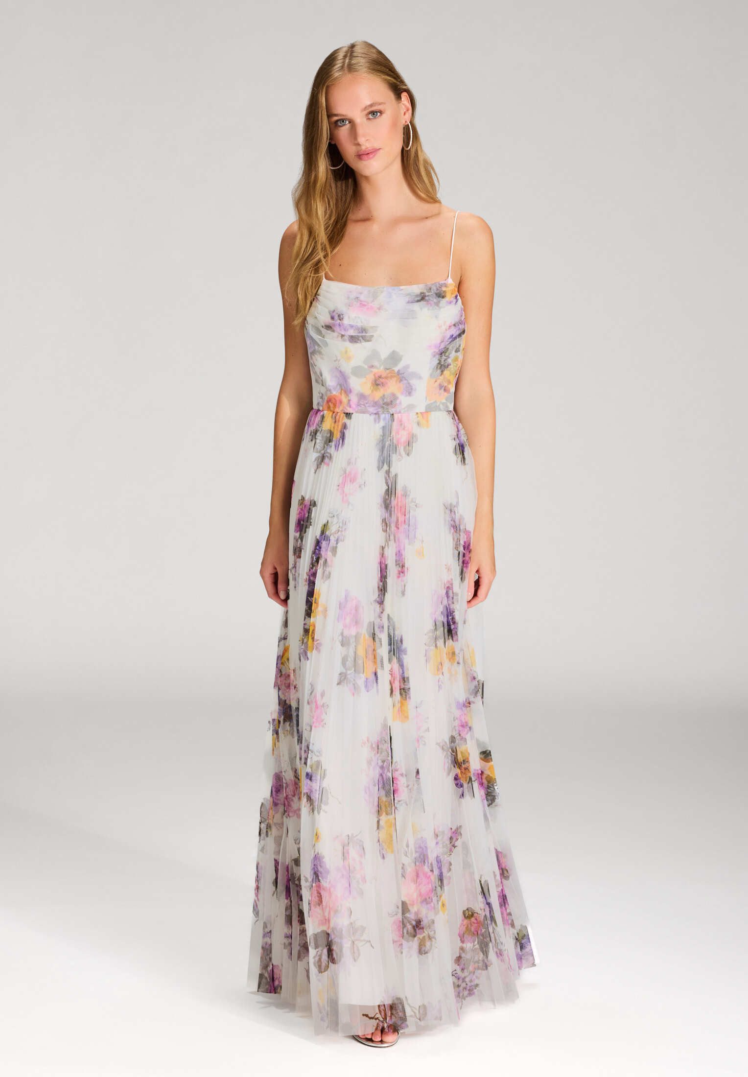 Hey Kyla Abendkleid - Printkleid mit plissiertem Rock Taillierter Schnitt mit ausgestelltem Rockteil