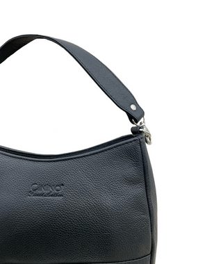 Cinino Handtasche AMINA, Ledertasche Kurzgrifftasche mit langem verstellbaren Schulterriemen