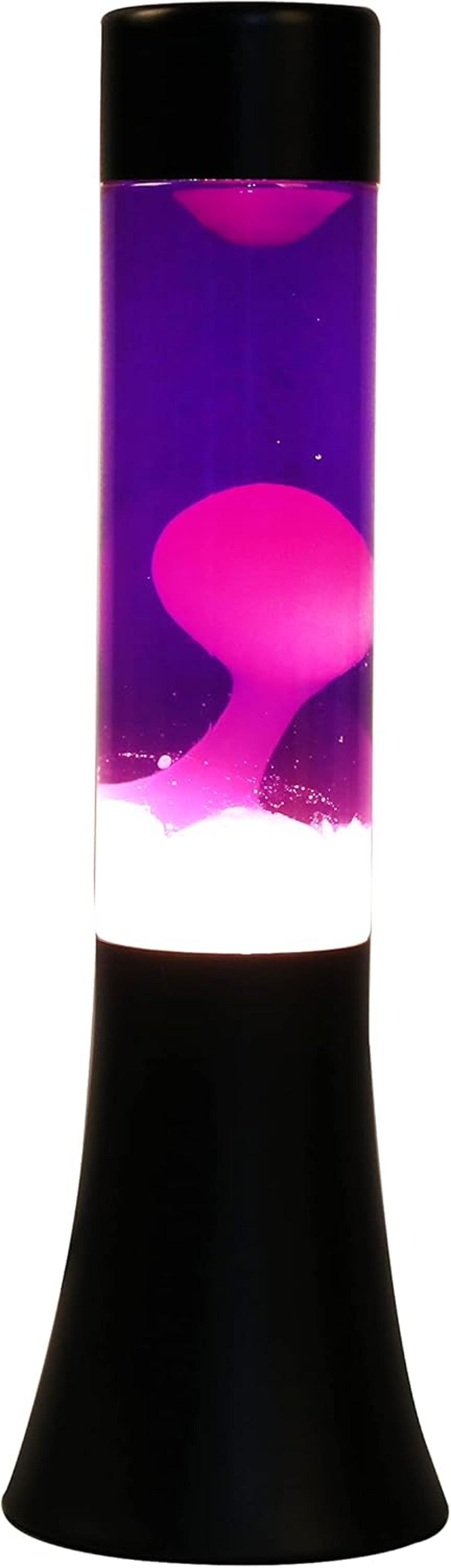 I-TOTAL Lavalampe I-TOTAL® Lavalampe Magie Lavaspektakel Lila Weiß Flared