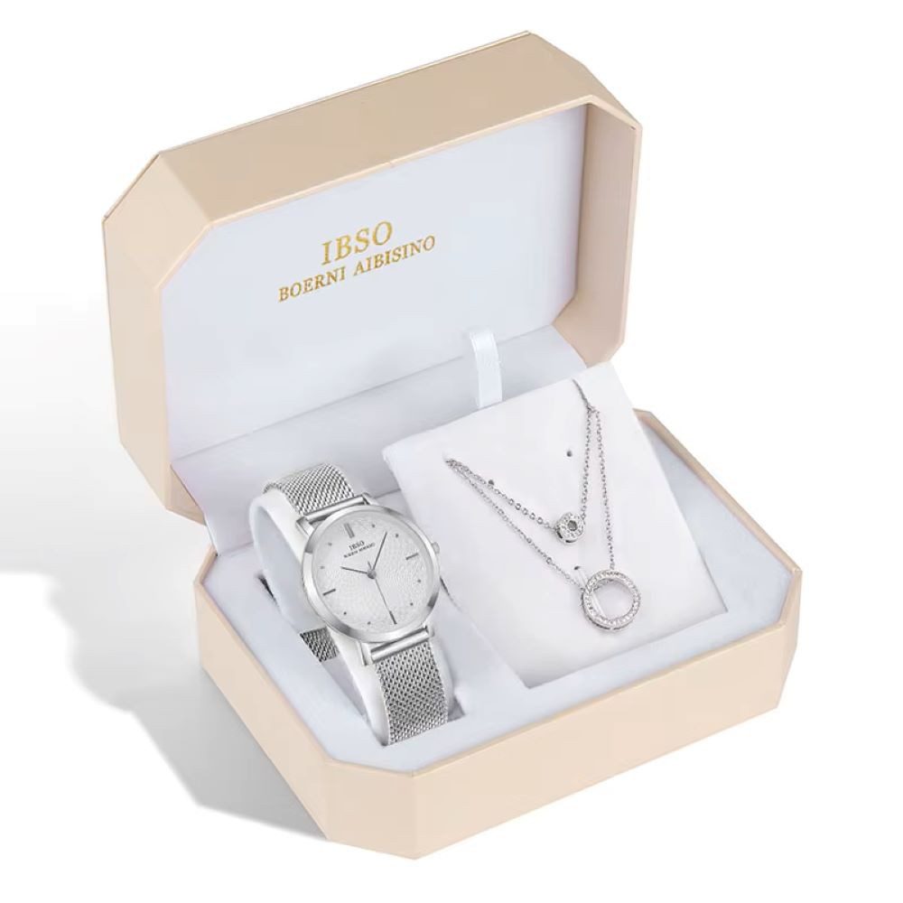 Schmuckset Valentinstag Muttertag IBSO Geschenkset, Damenuhr Geschenkbox