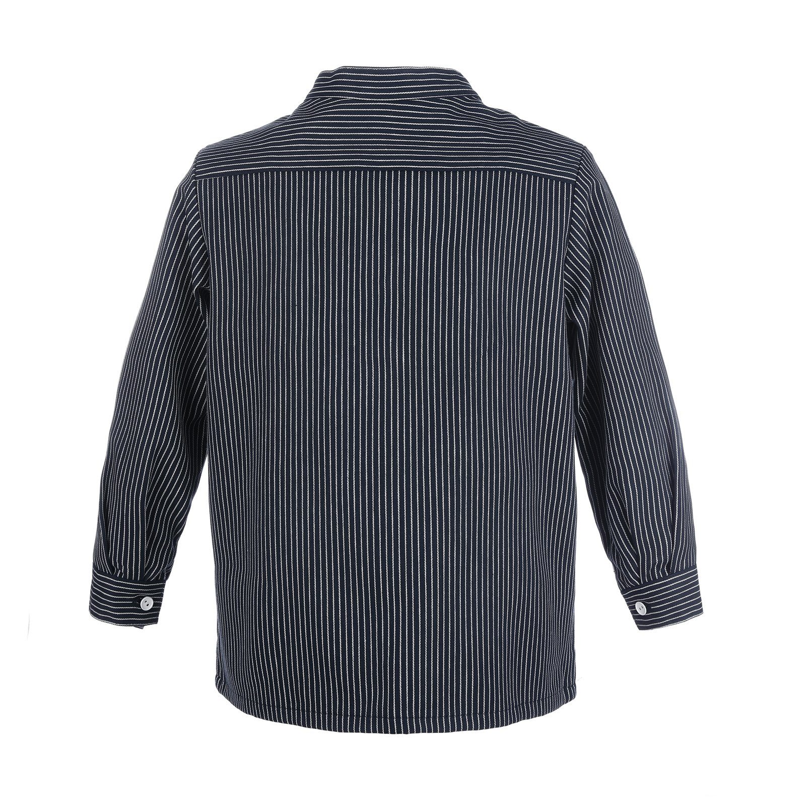modAS Langarmhemd 8209 Kinder Fischerhemd Finkenwerder Basic Line - Seemann-Hemd gestreift
