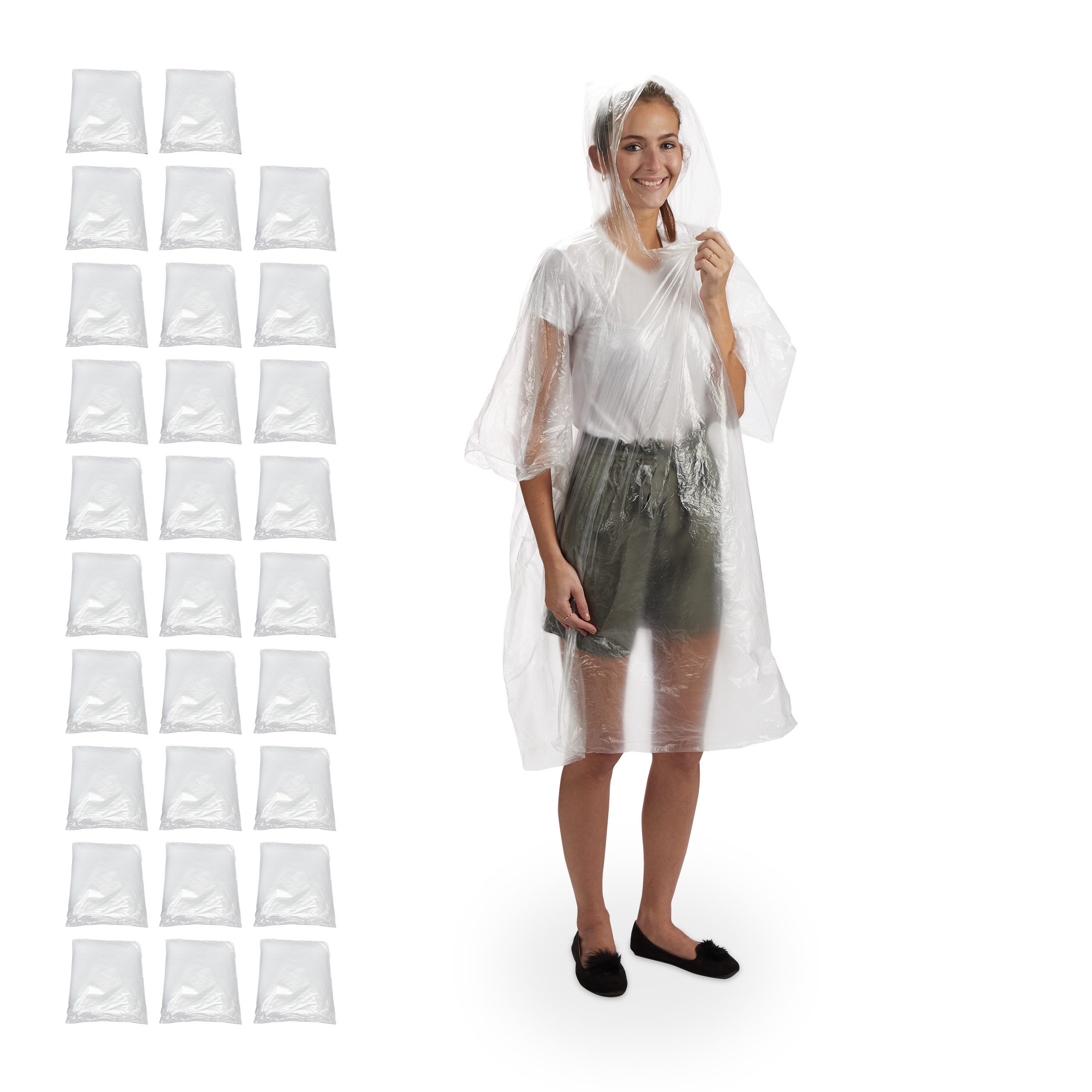 Regenponcho 30 x Regenponcho transparent
