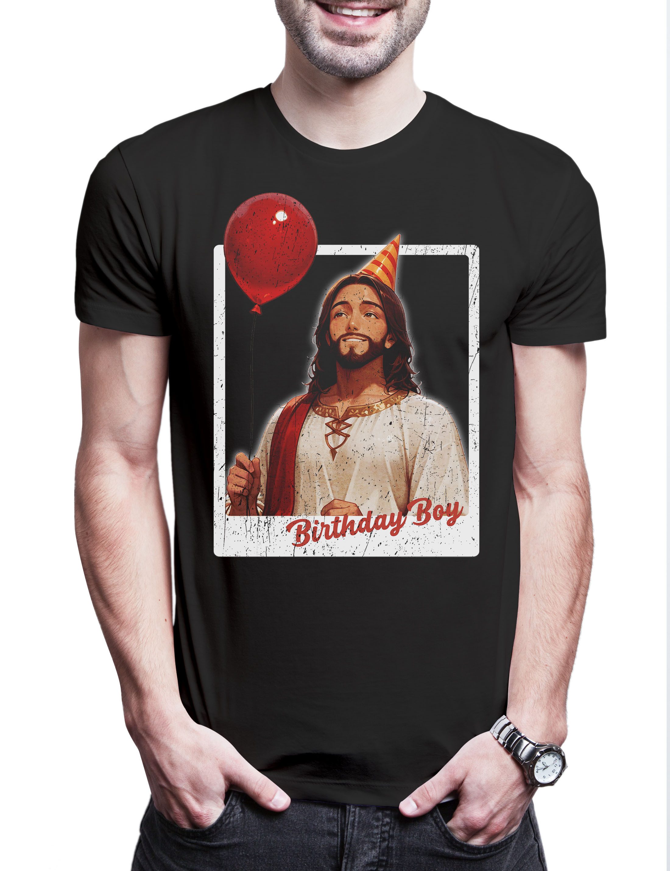 Urban Backwoods Print-Shirt Jesus Birthday Boy Herren T-Shirt Holy Christus günstig online kaufen