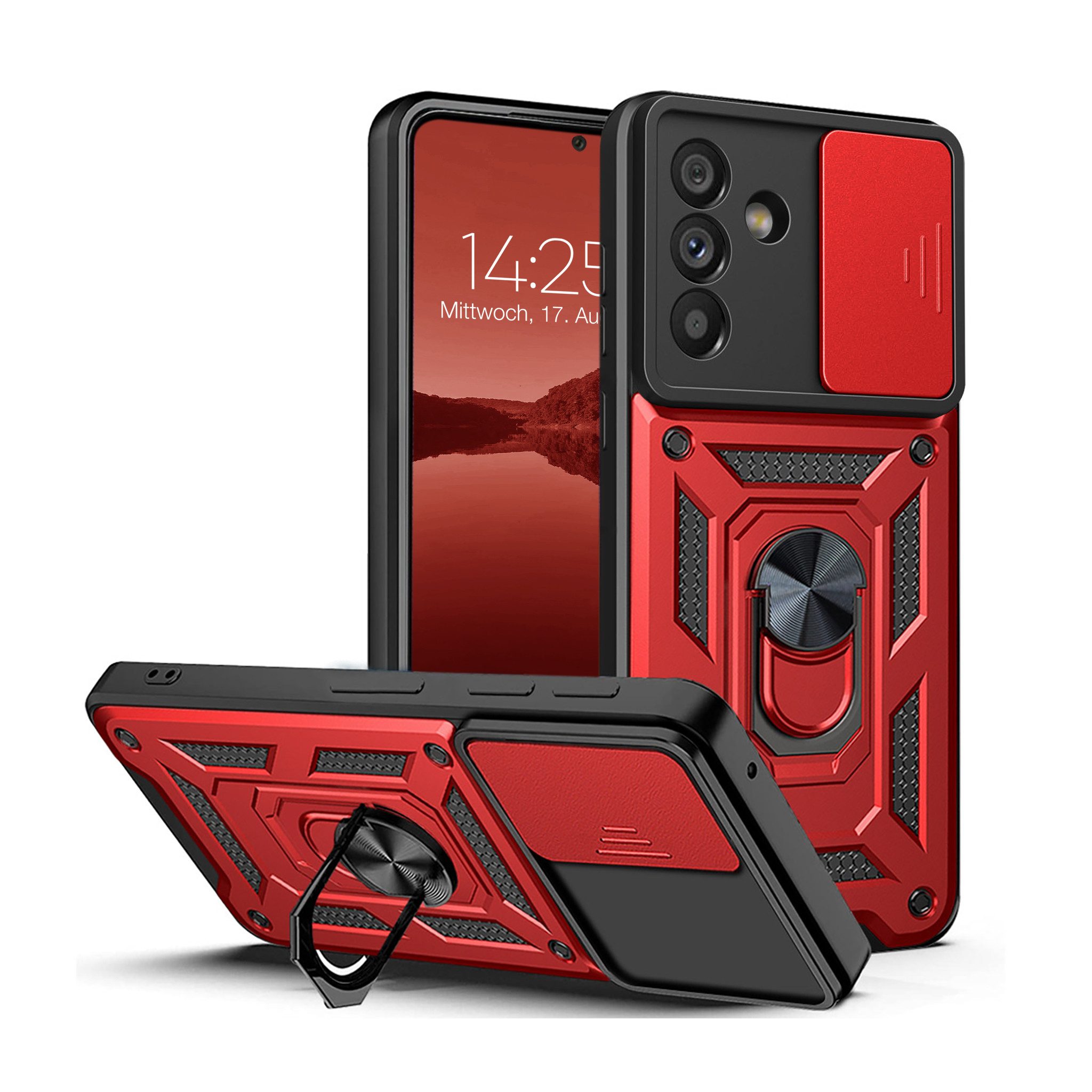 Tec-Expert Handyhülle Outdoor Cover Hülle für Samsung Galaxy A57 5G, Premium Hülle mit Kameraschutz aus verstärktem Polycarbonat