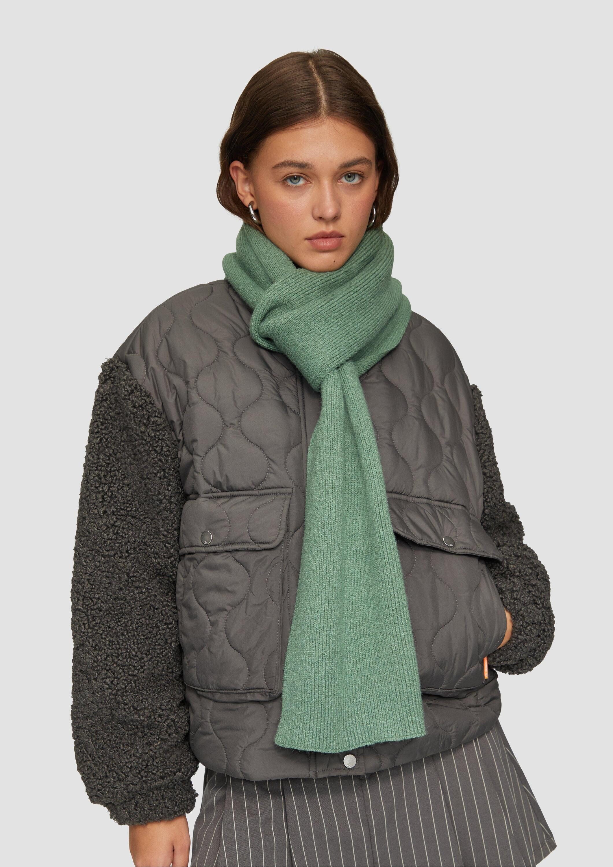 QS Schal Tuch, Strickschal aus Viskosemix günstig online kaufen