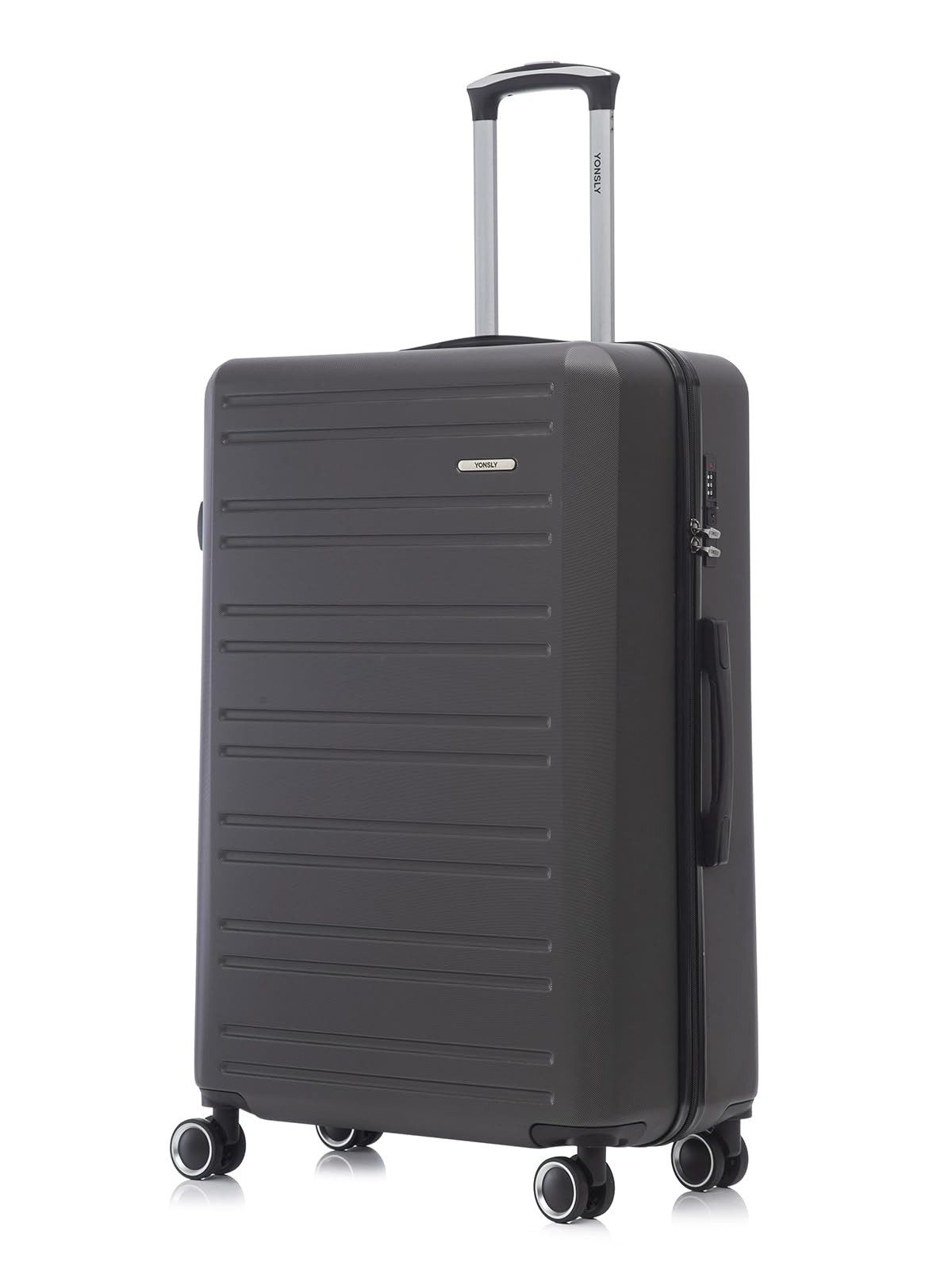YONSLY Koffer Trolley Reisekoffer, Handgepäck Kabinenkoffer mit Zahlenschloss, 4 Rollen, Wasserabweisend Stoßfest Robust