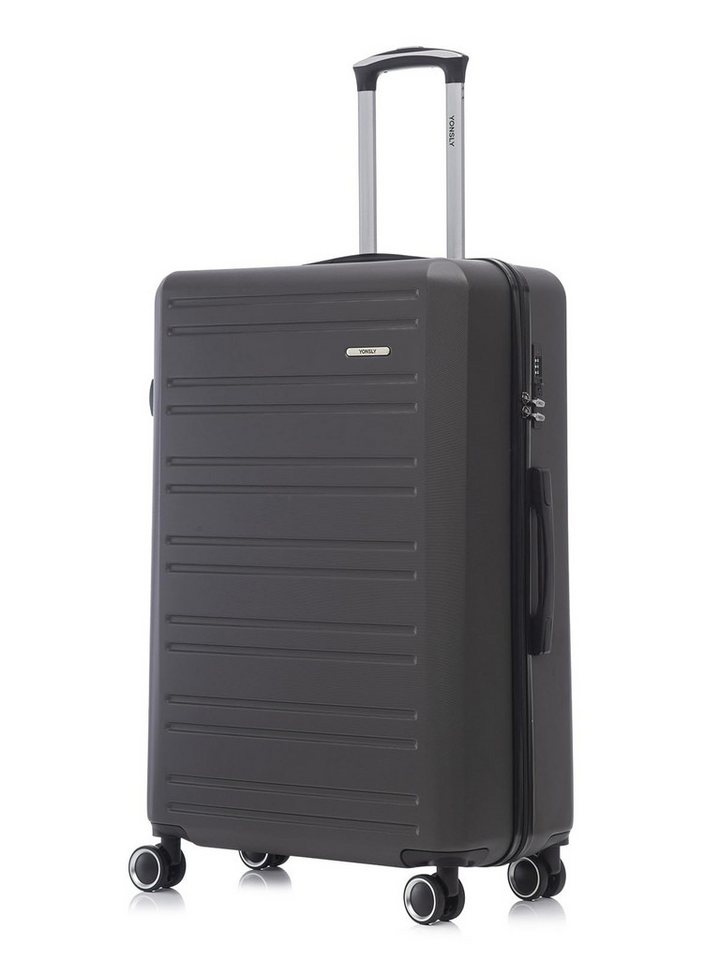 YONSLY Koffer Trolley Reisekoffer, Handgepäck Kabinenkoffer mit Zahlenschloss, 4 Rollen, Wasserabweisend Stoßfest Robust