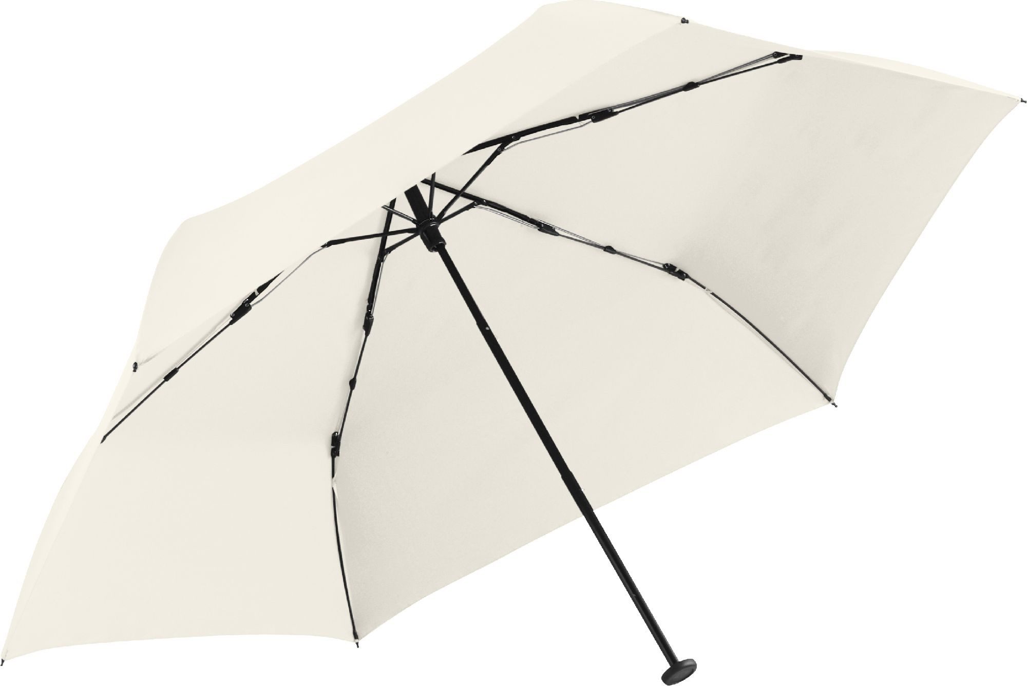 FARE Taschenregenschirm FiligRain Only95, Handtaschentauglich, 95g leicht, Windproof-PLUS, Sicherheitsschieber, Aluminiumstock, Recyclingbezug
