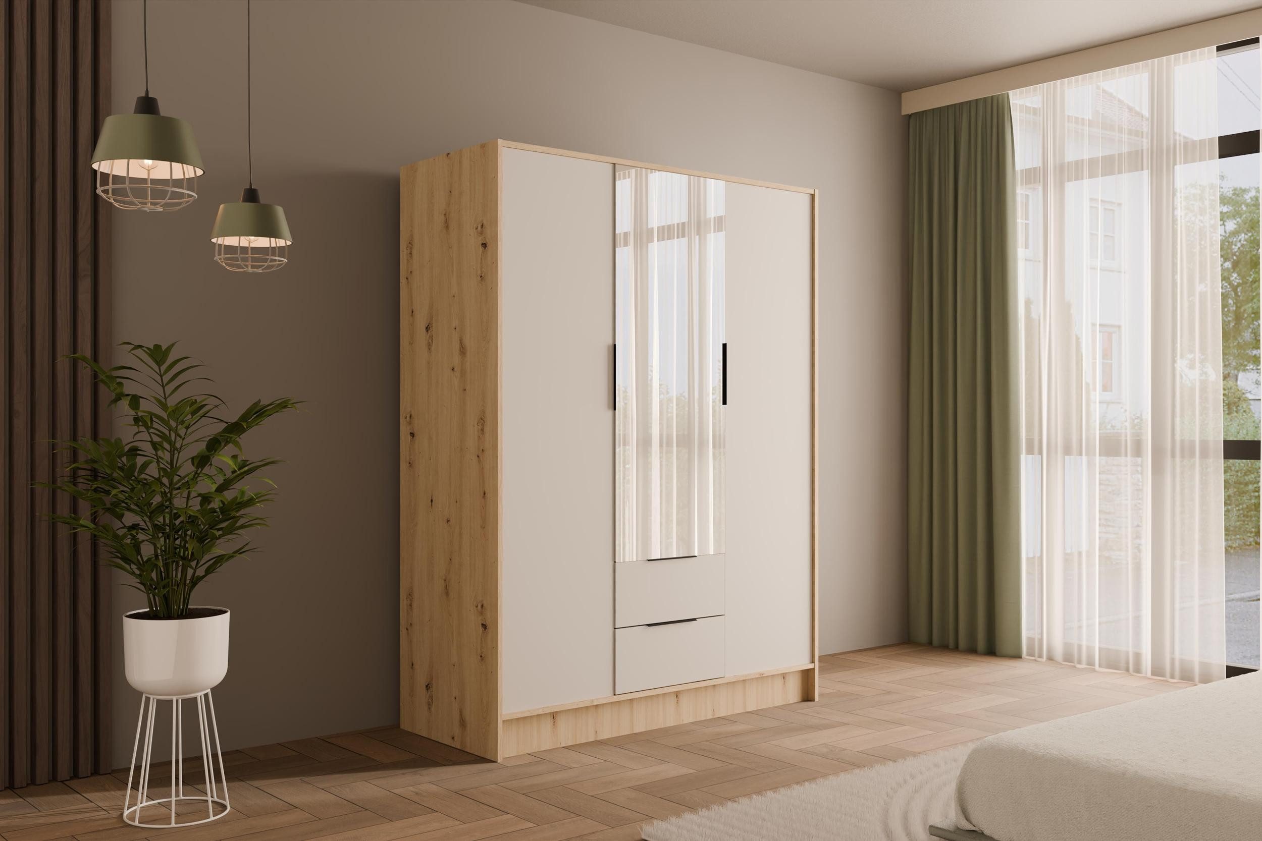 ALTDECOR Drehtürenschrank KOLIN (Kleiderschrank Garderobenschrank mit viel günstig online kaufen