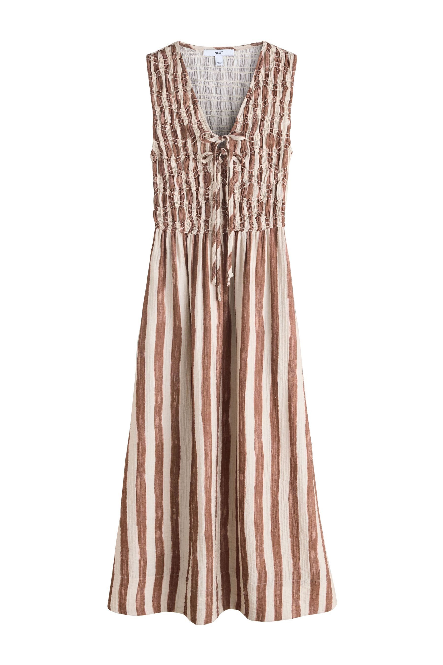 Next Maxikleid Gerafftes Maxikleid mit V-Ausschnitt (1-tlg) günstig online kaufen