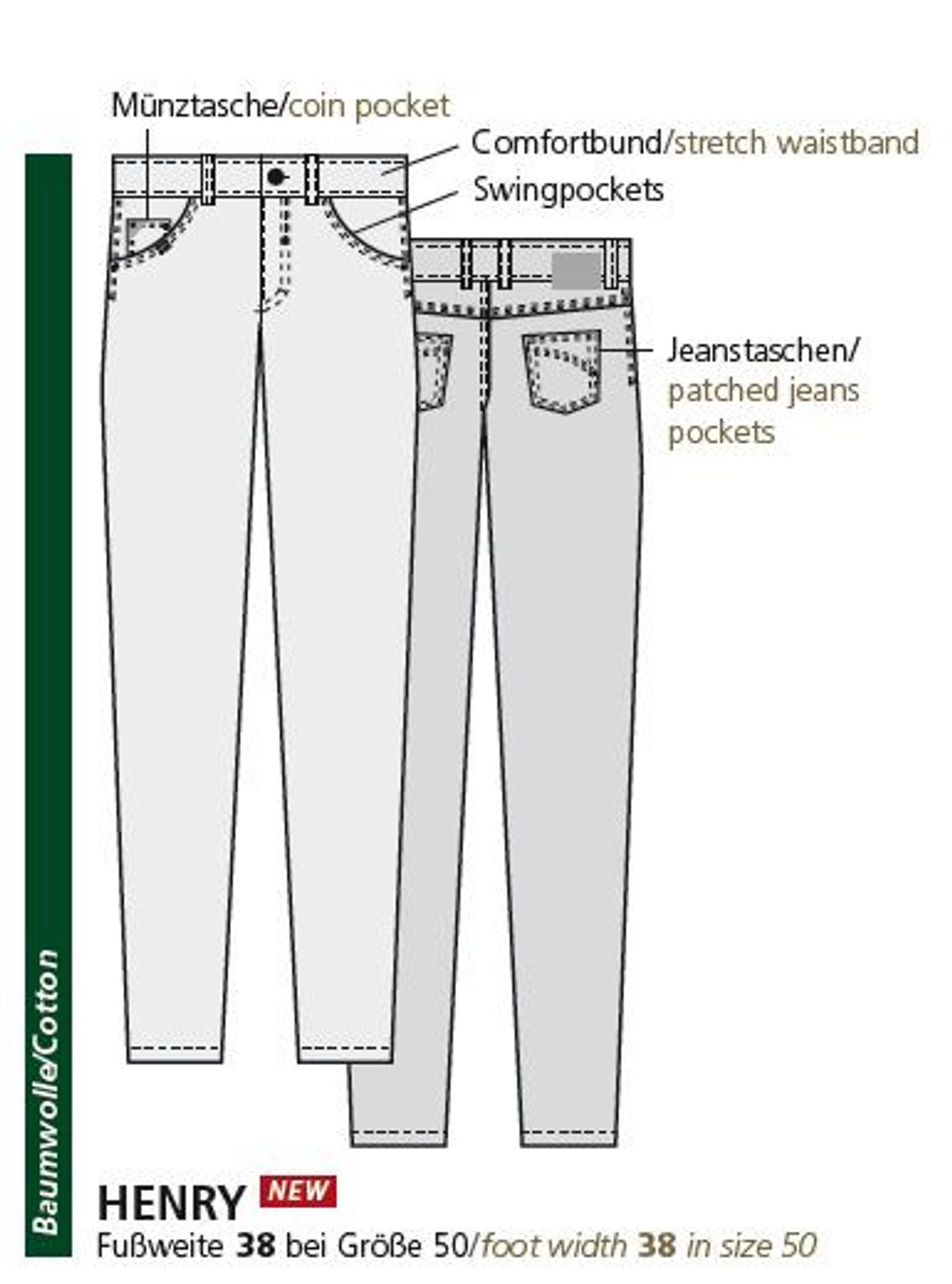 (41) Dunkelblau Henry-X 5-Pocket-Jeans of Comfort Club