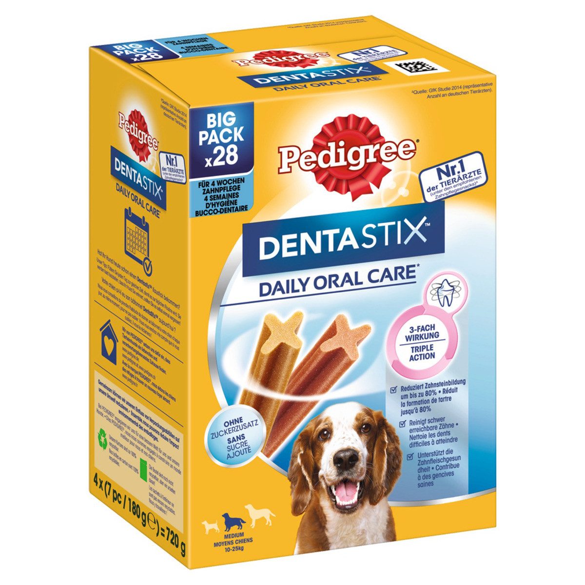 Pedigree DENTASTIX für mittelgroße Hunde 28er - 4 Stück