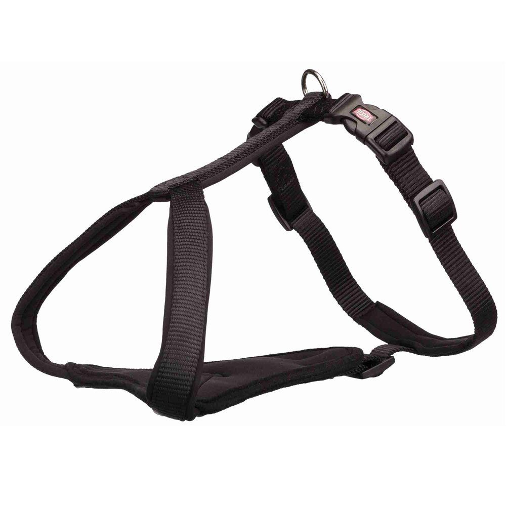Hunde-Geschirr Trixie Premium Y-Geschirr - schwarz Bauchumfang / Breite: 30-37 cm/10
