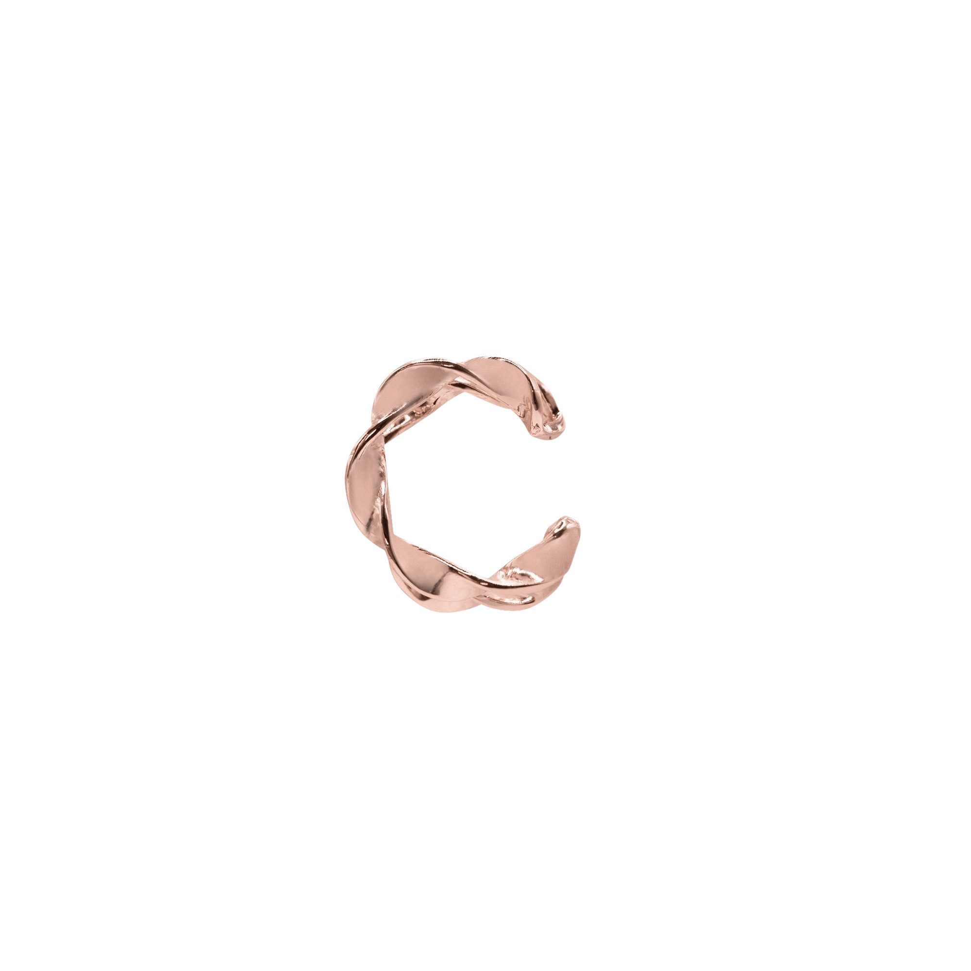 Paar Ohrstecker Lyra rose goldfarben