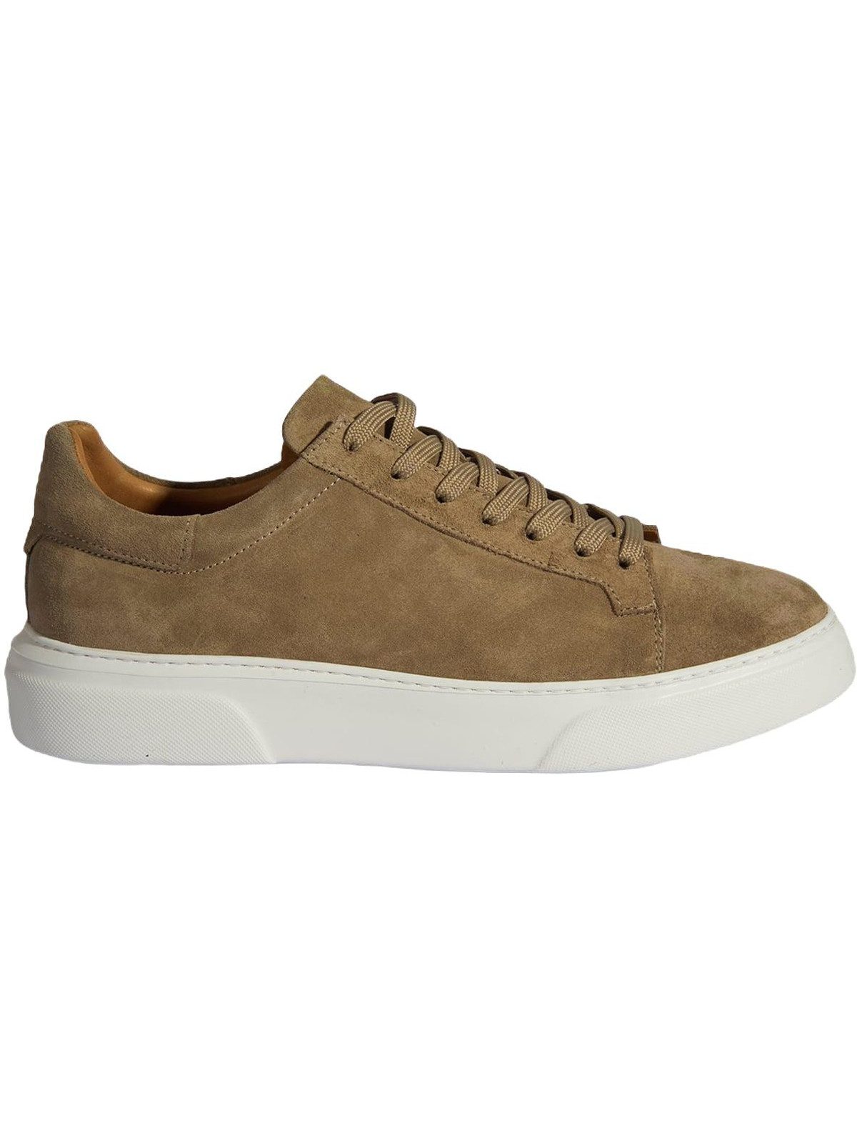 Herren-Slipper – Obermaterial und Futter aus Leder, flacher Absatz, e Daunenschuh