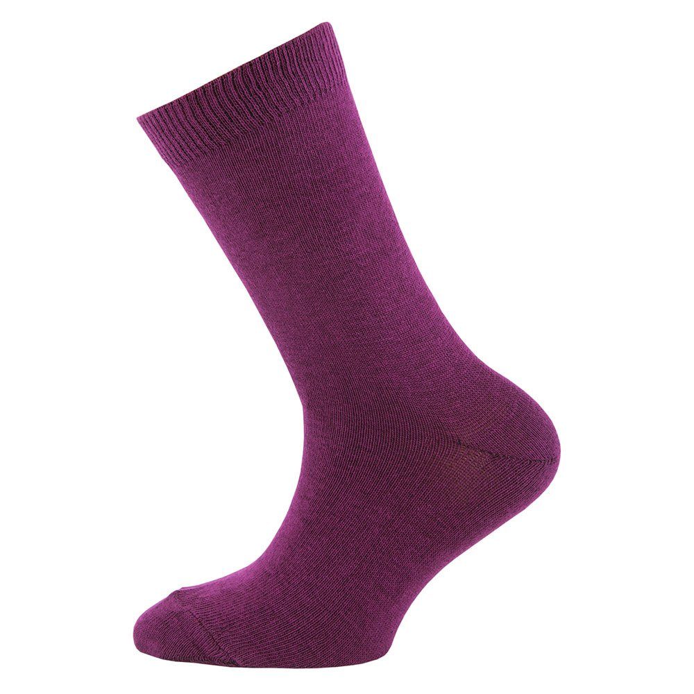 (6-Paar) Ewers Socken pink Socken Uni