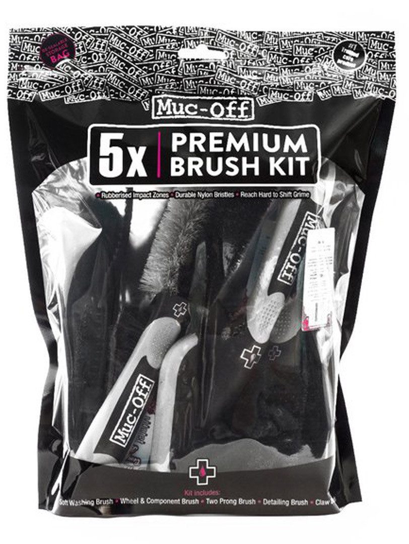 Muc-Off 5X Bürstenset Mikrofasertuch