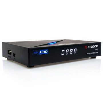 OCTAGON SX888 V2 4K IP-Receiver mit 600Mbit/s WLAN Stick Netzwerk-Receiver