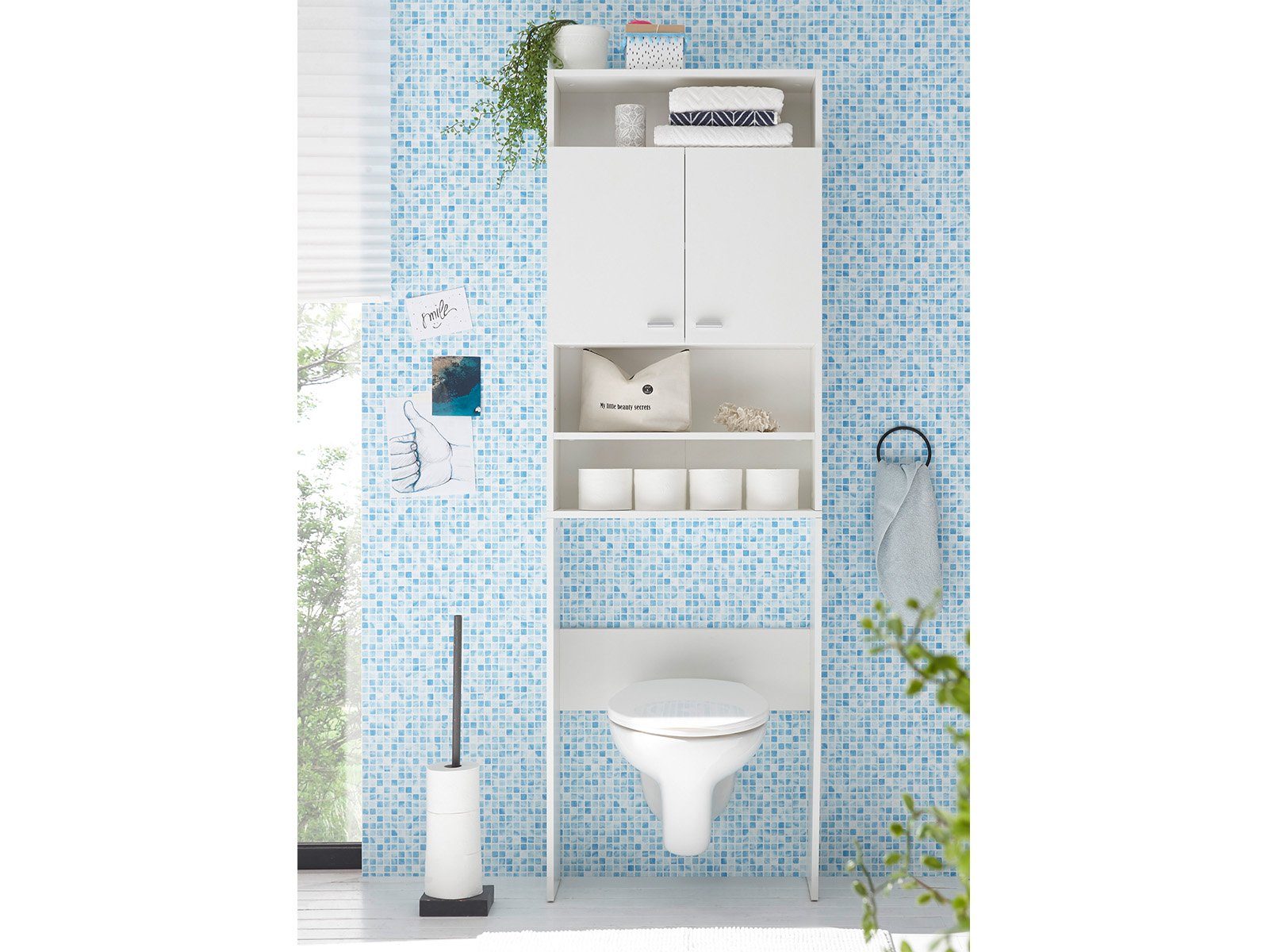 PREISBRECHER Hochschrank Newport 65 x 195 x 22 cm (B/H/T)