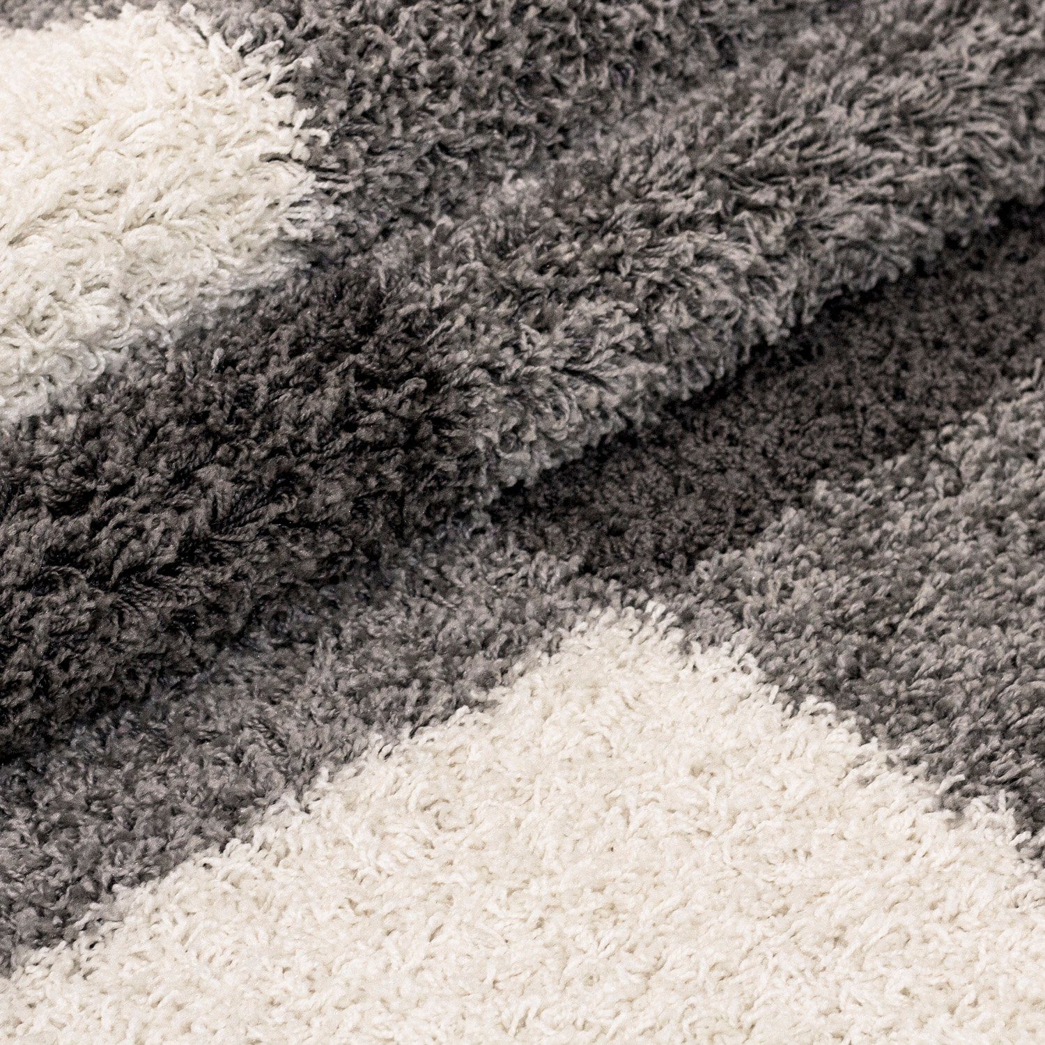 Teppium Teppich Kariert Design, Rund, Höhe: 30 mm, Teppich Kariert Design Teppich im modern Stil Teppich Wohnzimmer