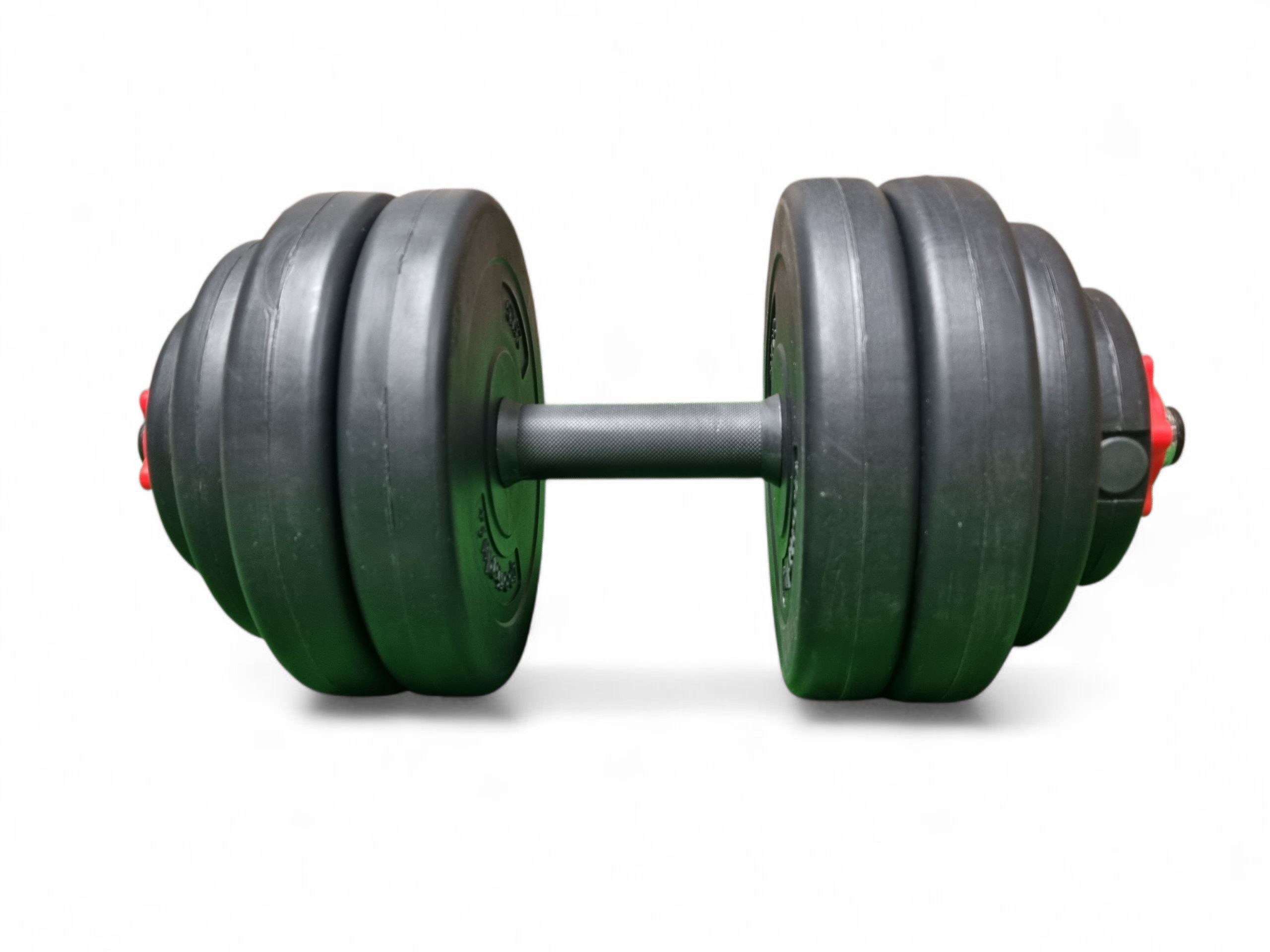 SportPlus Kurzhantel 15 kg oder 30 kg Hantelscheiben Set, (verstellbar, Kraftraining, Hantelset, Gewichte), Vinyl-Ummantelung