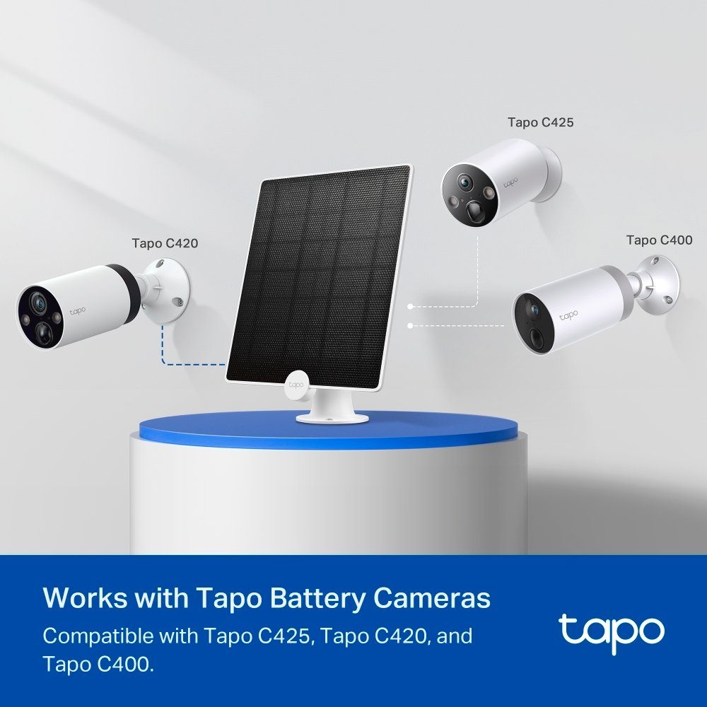 TP-Link Tapo A200 Solarladegerät Watt Überwachungskameras) (Solarpanel Panel 4,5 Tapo Solar für Tapo