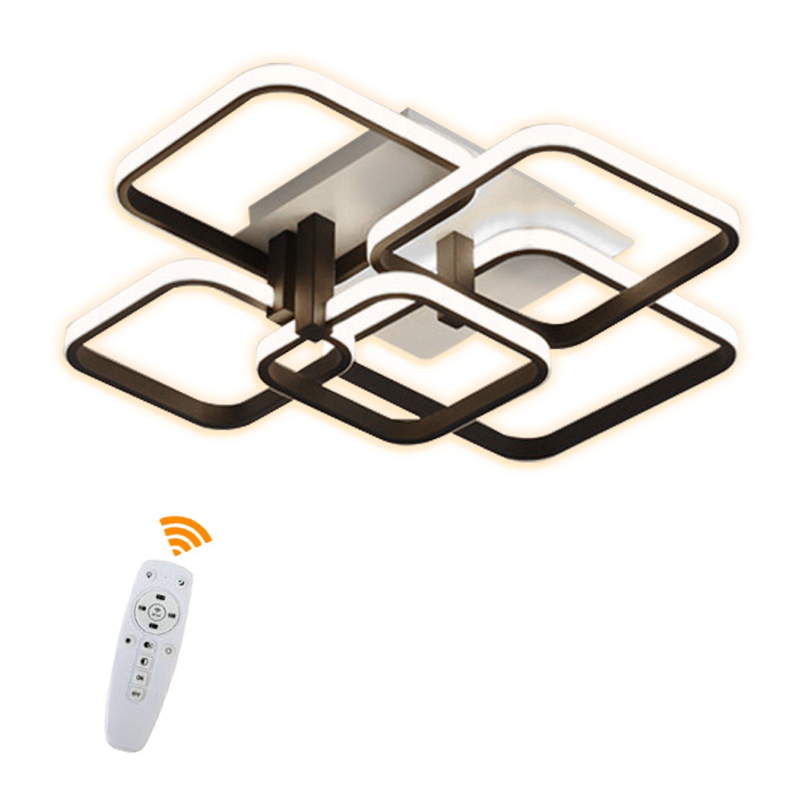 Daskoo Deckenleuchten 3/4/5 Quadrat LED Deckenlampe günstig online kaufen