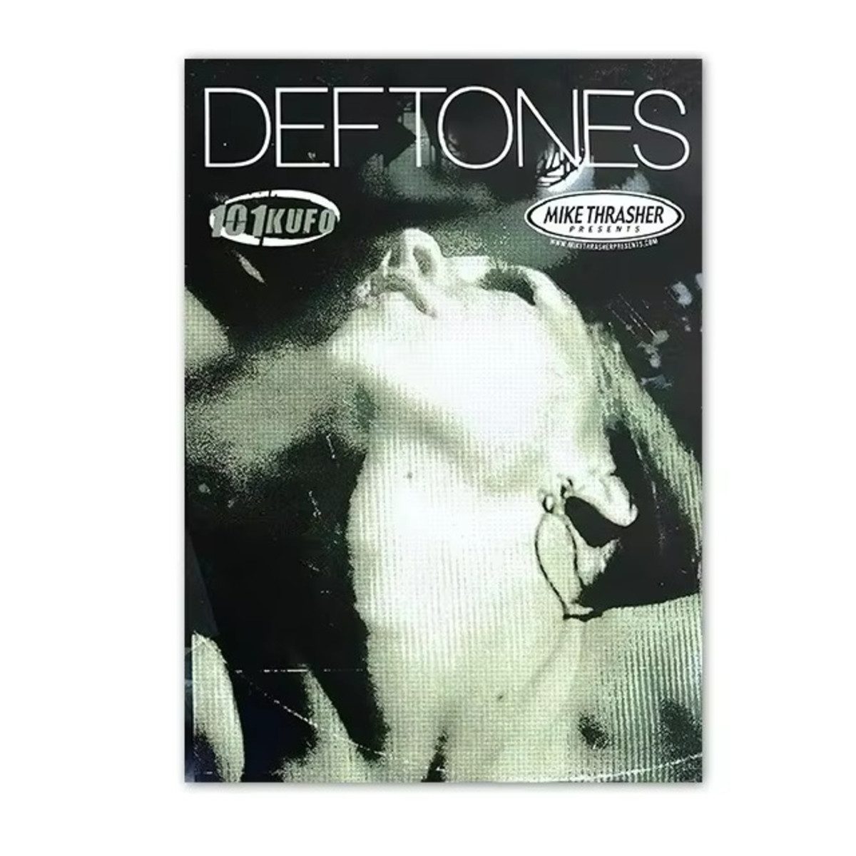 TPFLiving Kunstdruck (OHNE RAHMEN) Poster - Leinwand - Wandbild, Retro-Band Deftones, ästhetisches Album klassischer Musik, Leinwand (Leinwandbild XXL), Farben: Schwarz, Rot, Braun, Grau, Weiß, Lila -Größe: 50x70cm